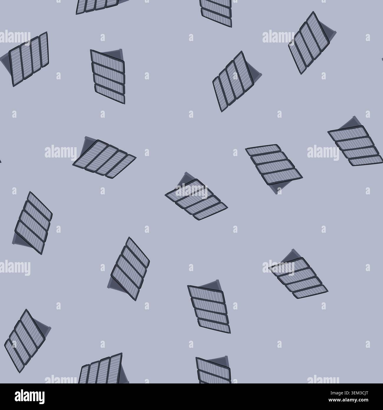 seamless pattern renewable solar panel cartoon vector Stock Vector