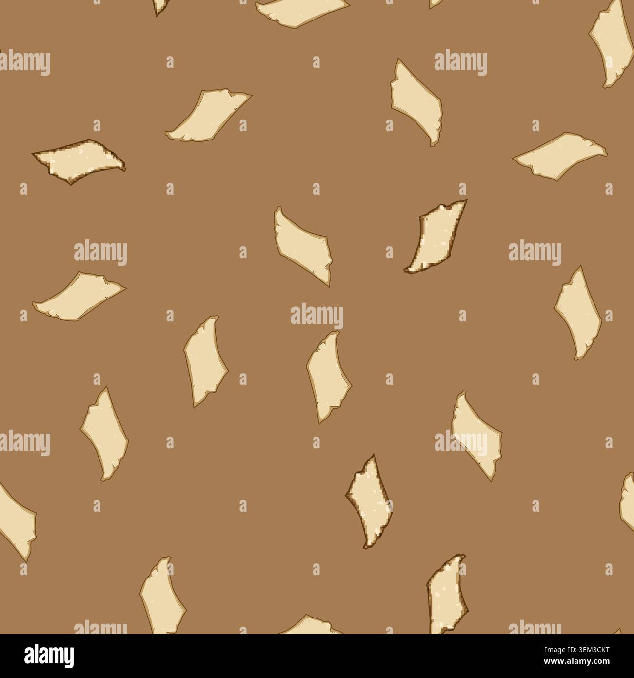 seamless pattern wrapping parchment paper cartoon vector Stock Vector