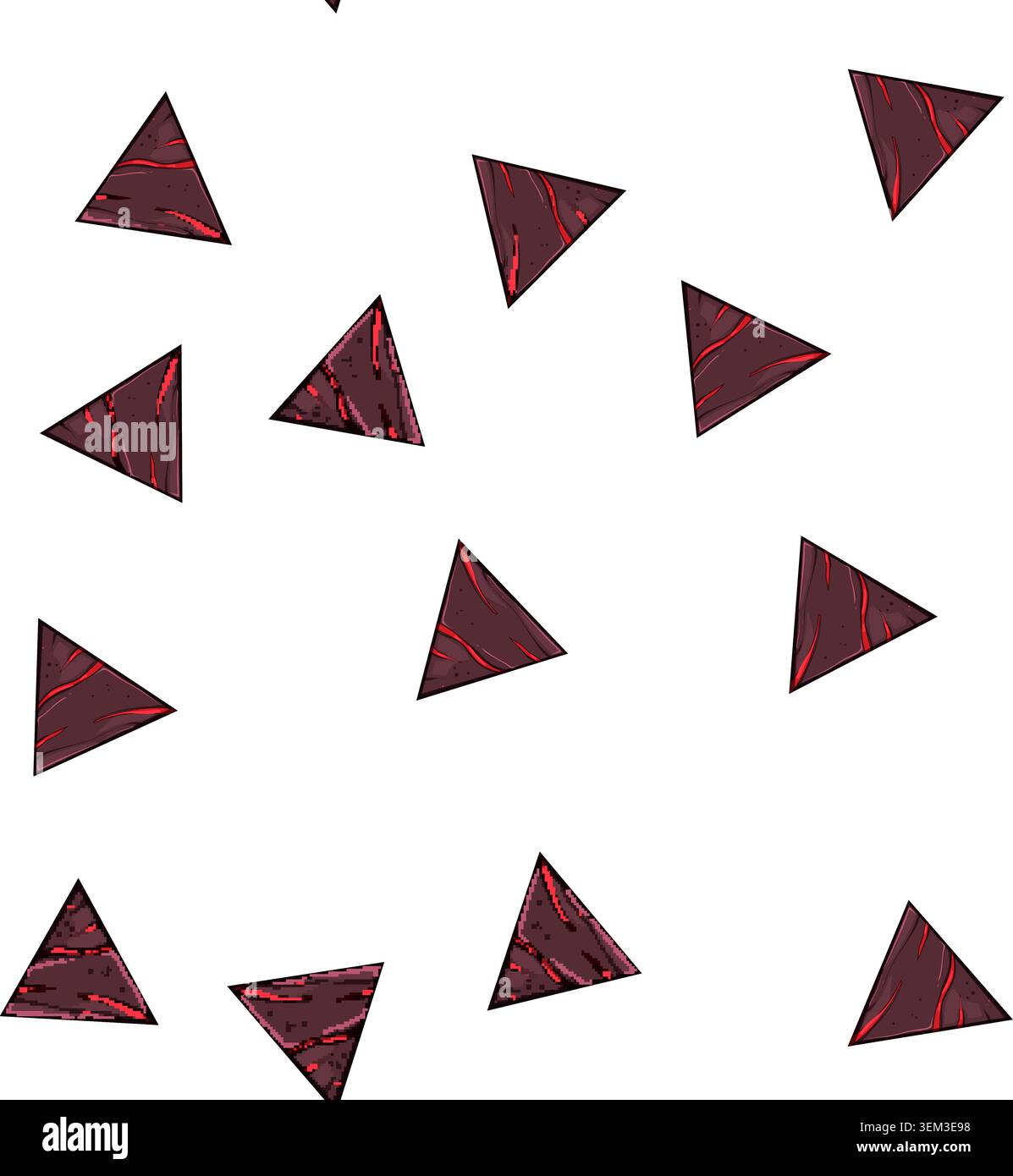 pattern ice lava game button cartoon vector Stock Vector