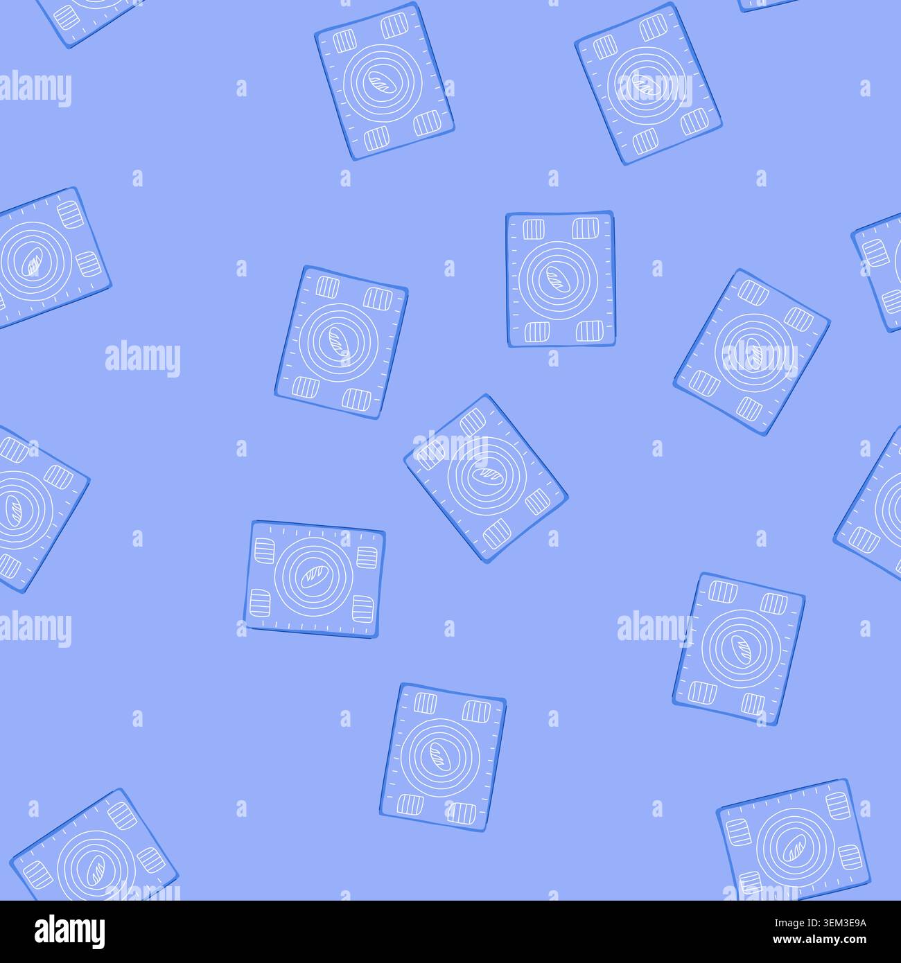 seamless pattern resistant silicone baking mat cartoon vector Stock Vector