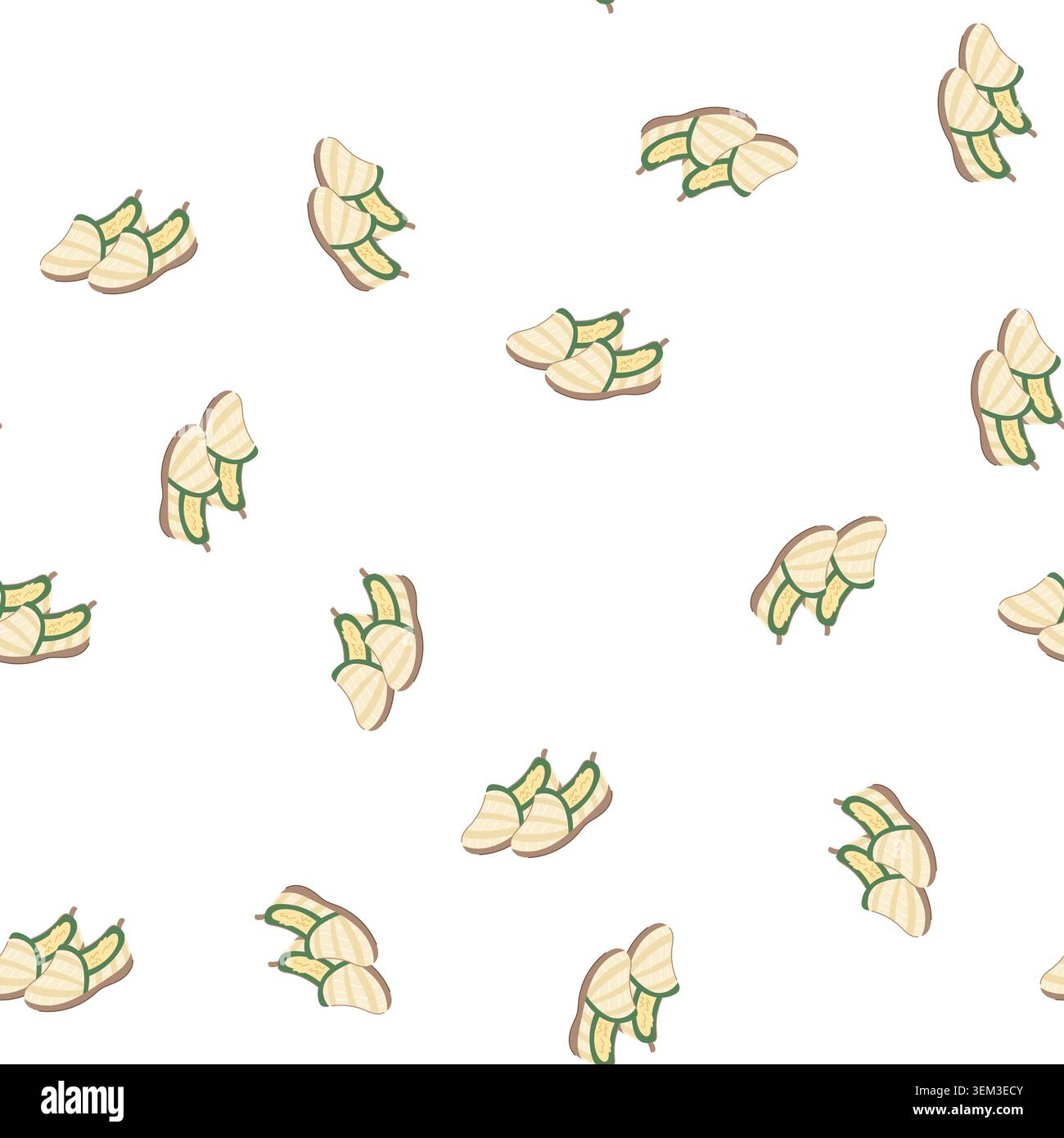 pattern child kid slippers cartoon vector Stock Vector