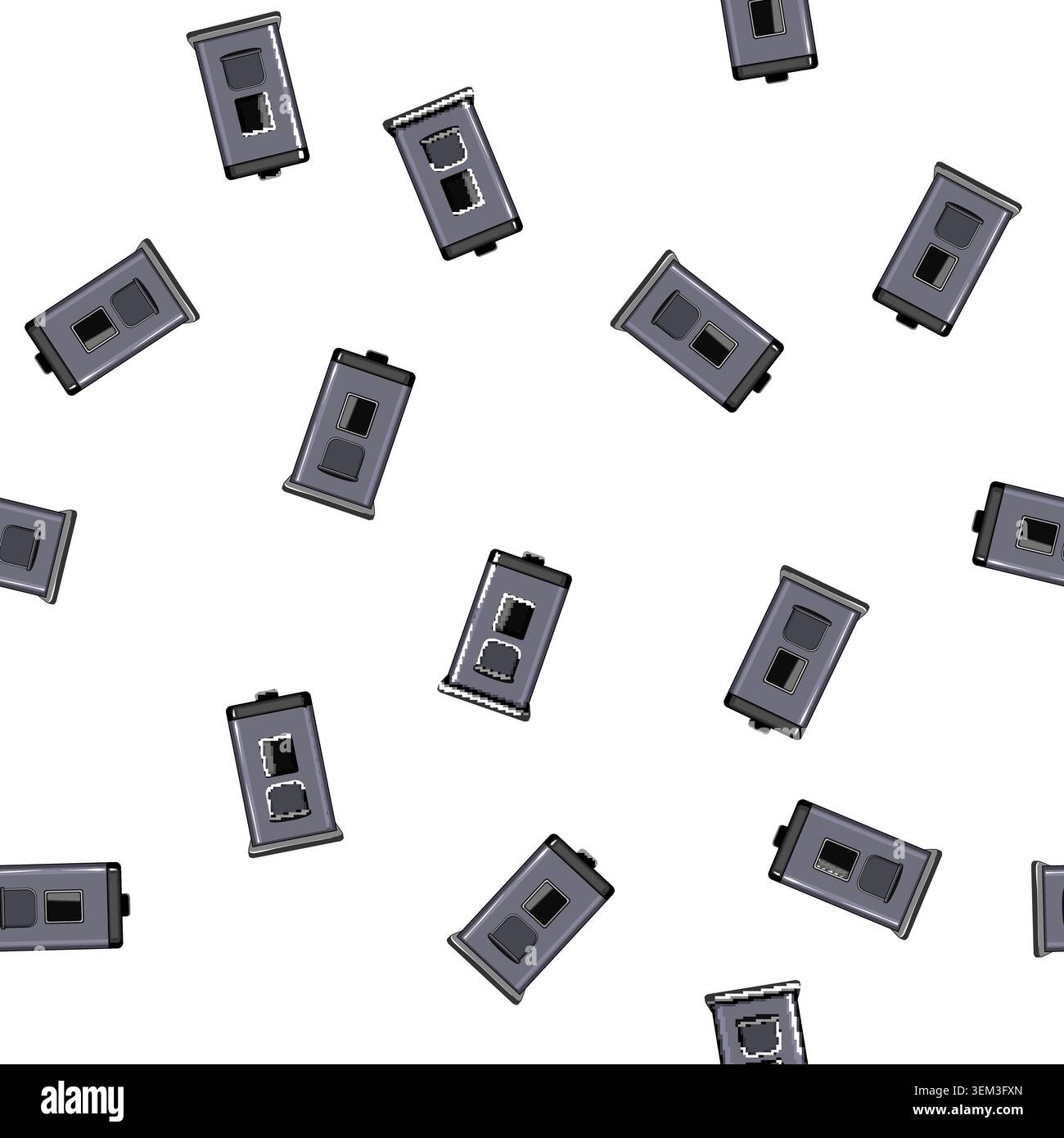 pattern caffeine capsule coffee maker cartoon vector Stock Vector