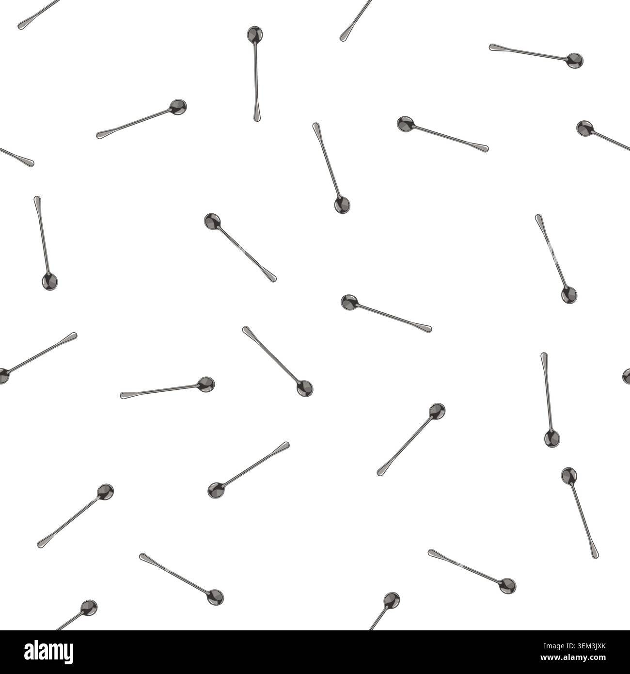 pattern equipment cocktail spoon cartoon vector Stock Vector
