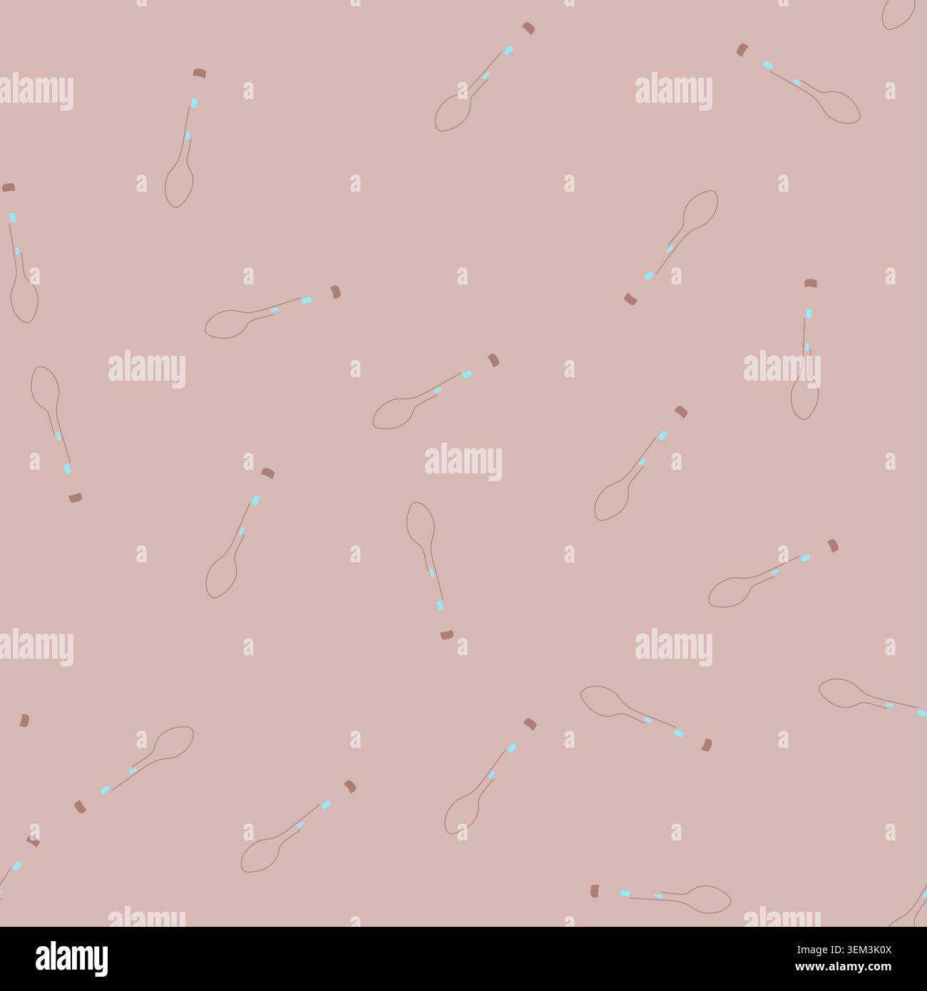 seamless pattern device smart spoon cartoon vector Stock Vector