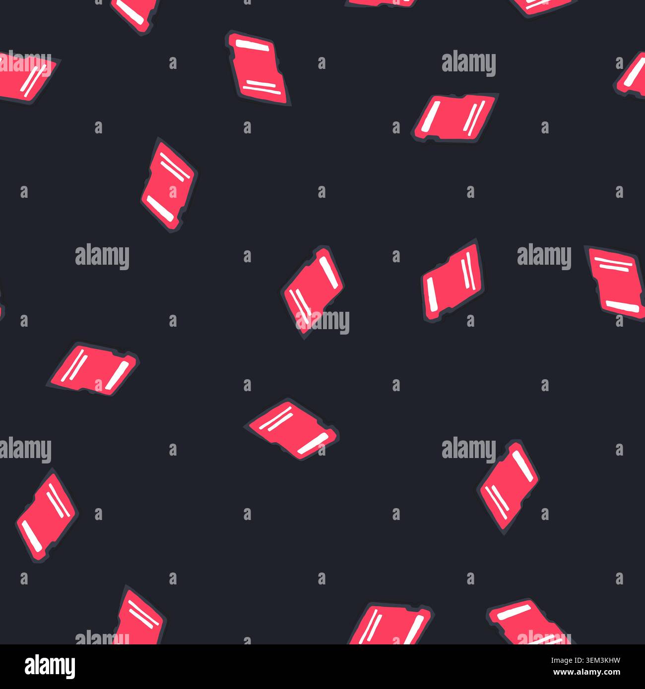 seamless pattern capacity sd card cartoon vector Stock Vector