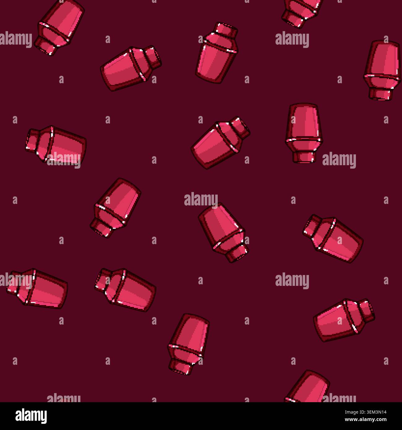 seamless pattern cemetery urn ashes cartoon vector Stock Vector