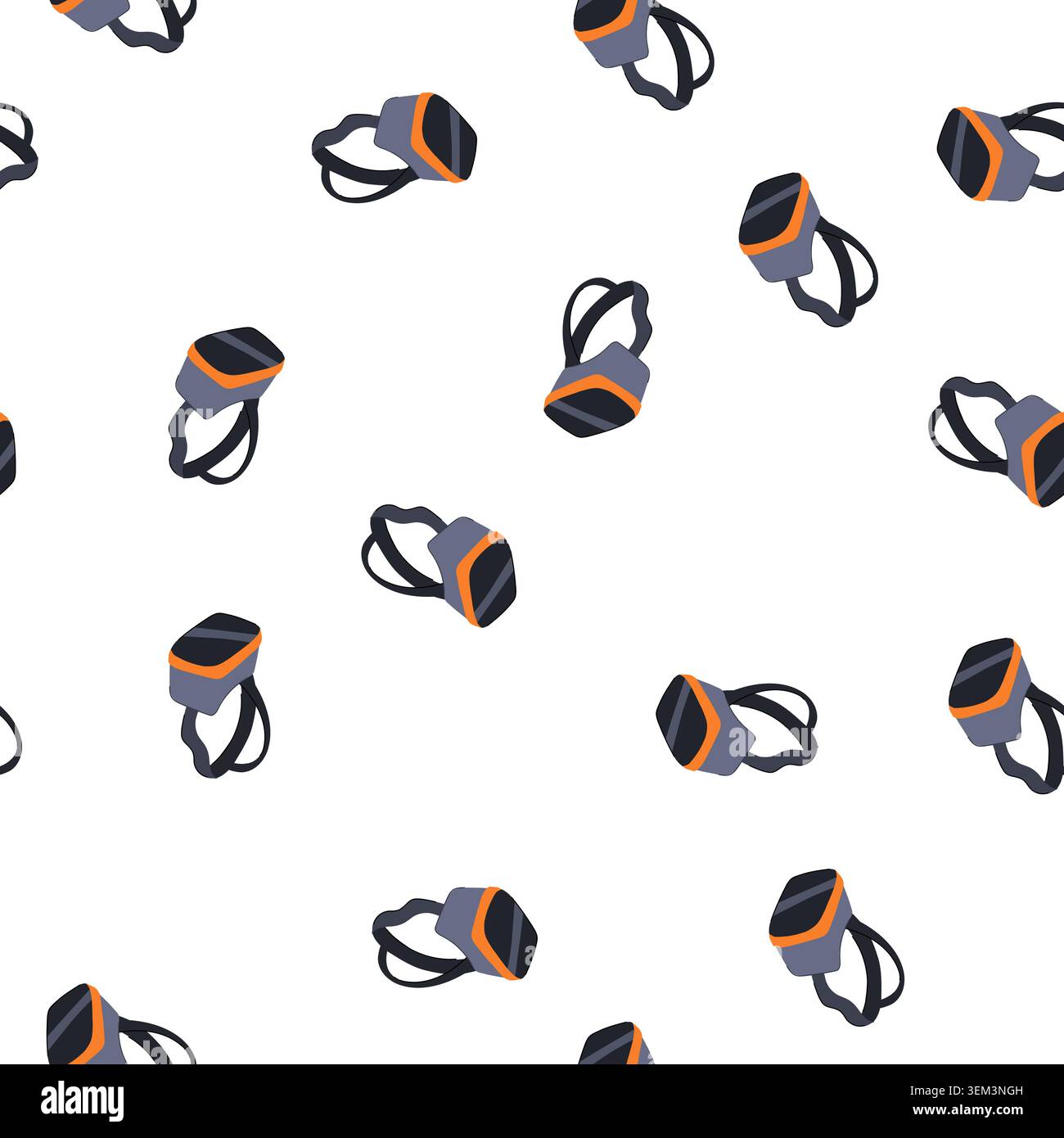 pattern smt augmented reality ar glasses cartoon vector Stock Vector