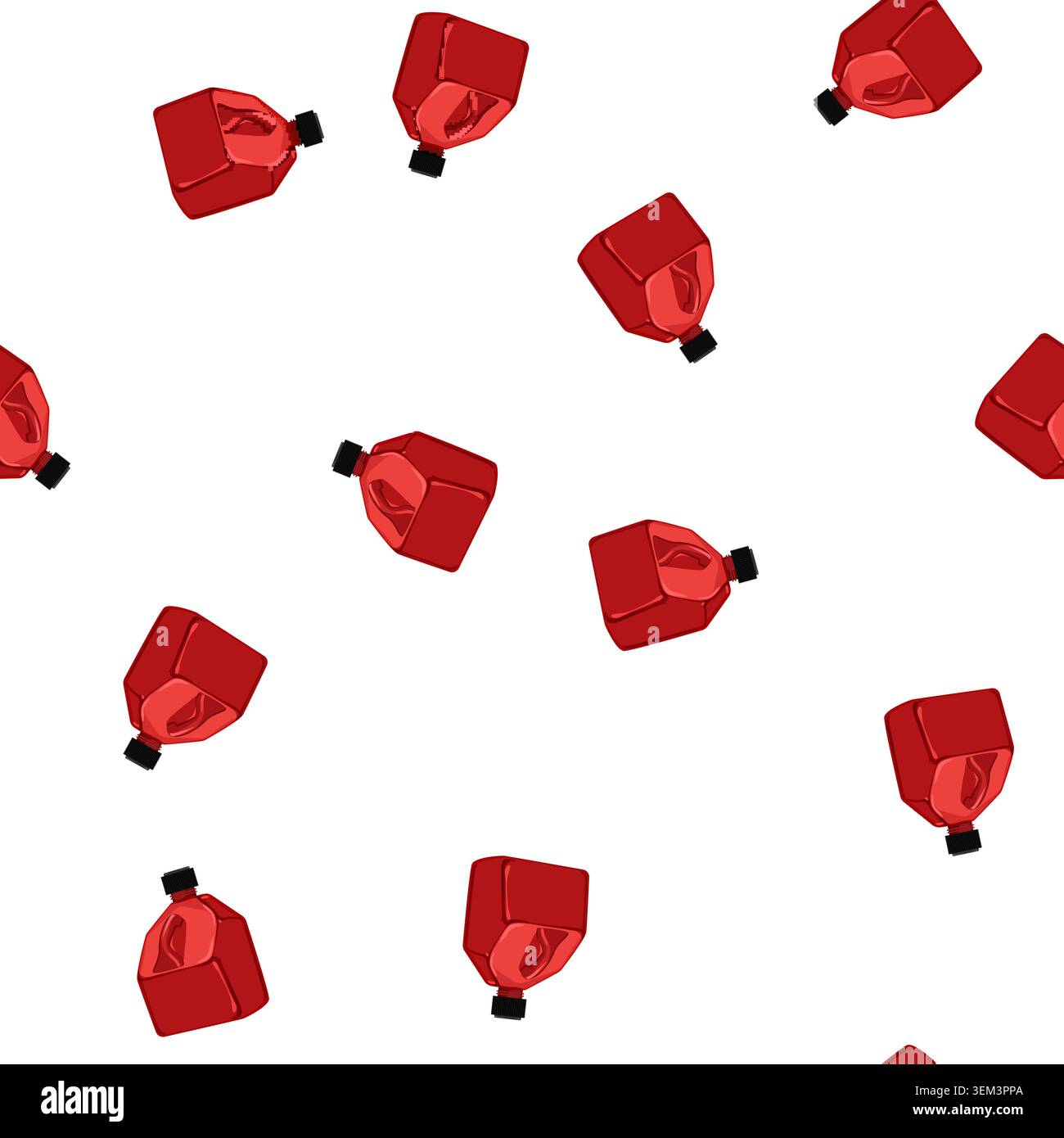 pattern petrol fuel can cartoon vector Stock Vector