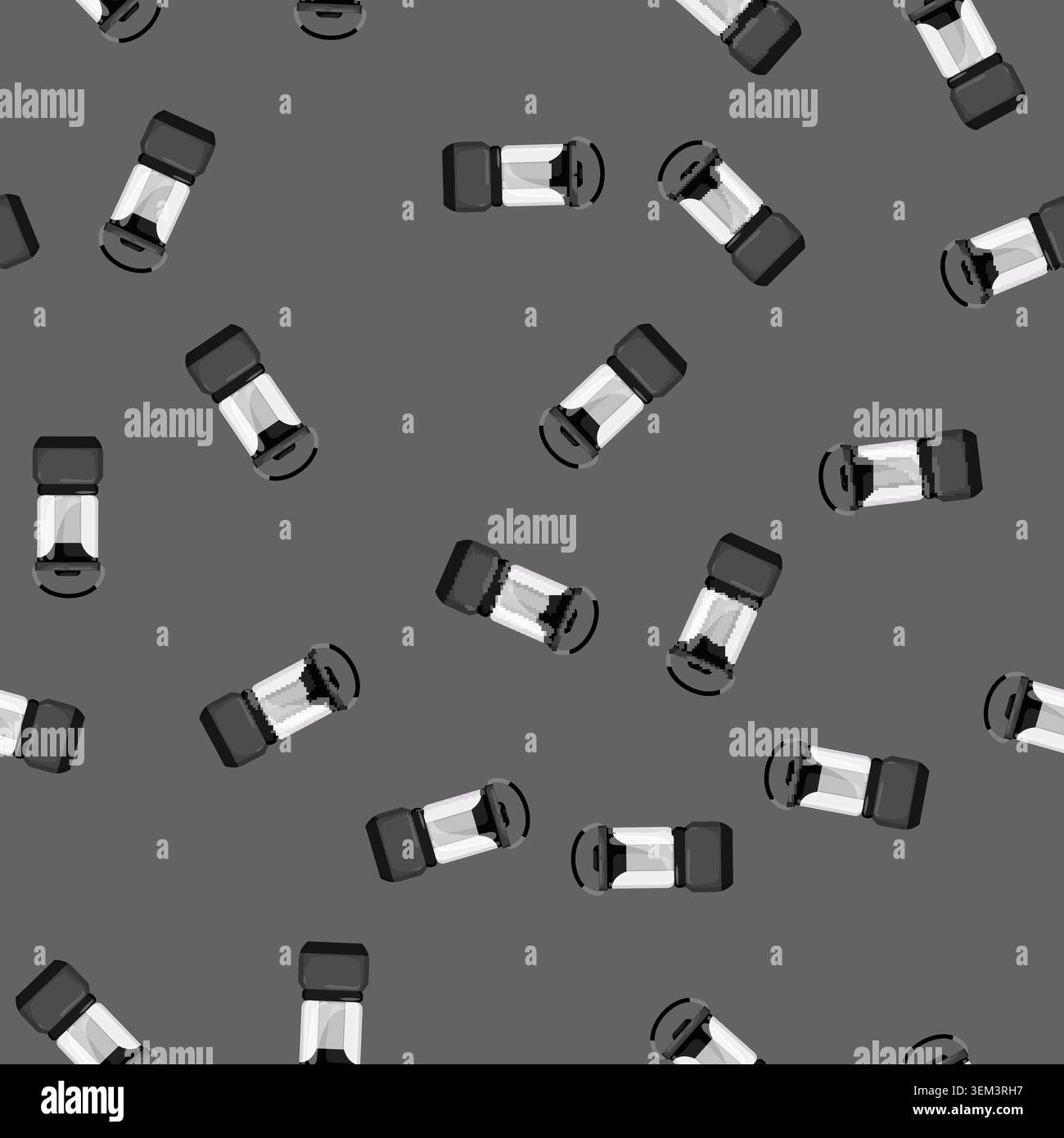 seamless pattern night lantern camp lamp cartoon vector Stock Vector