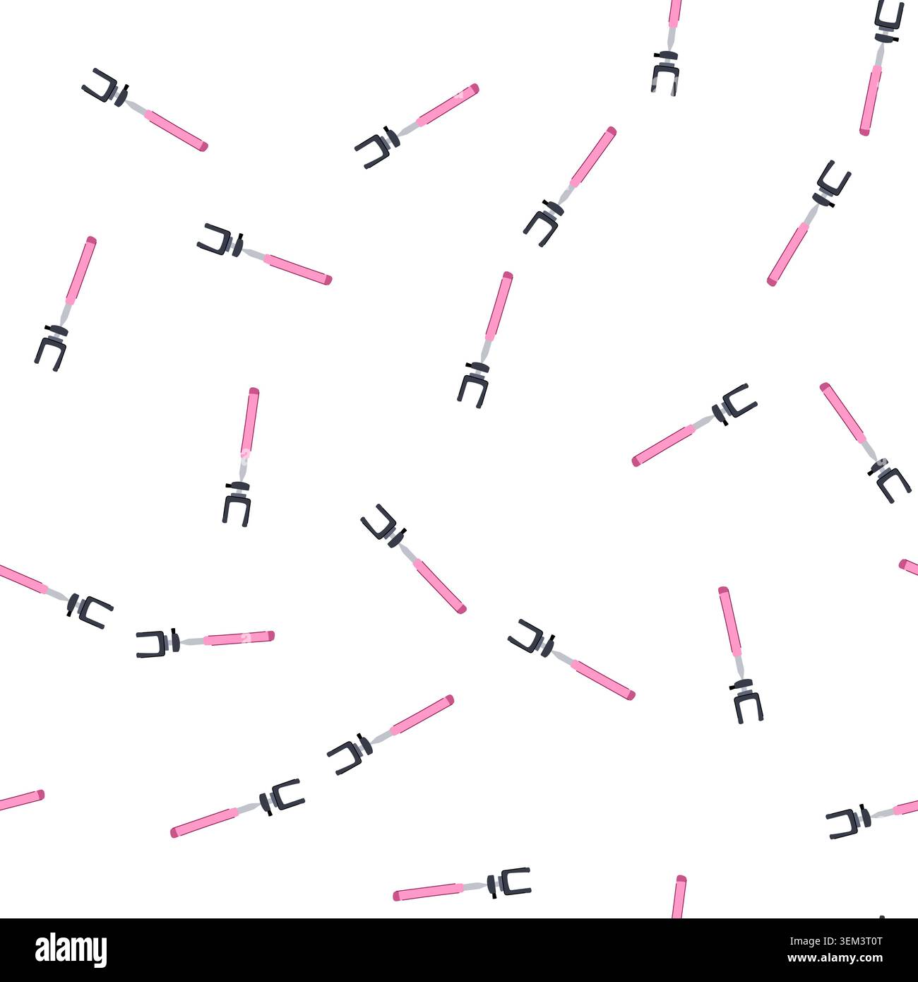 pattern mobile selfie stick cartoon vector Stock Vector