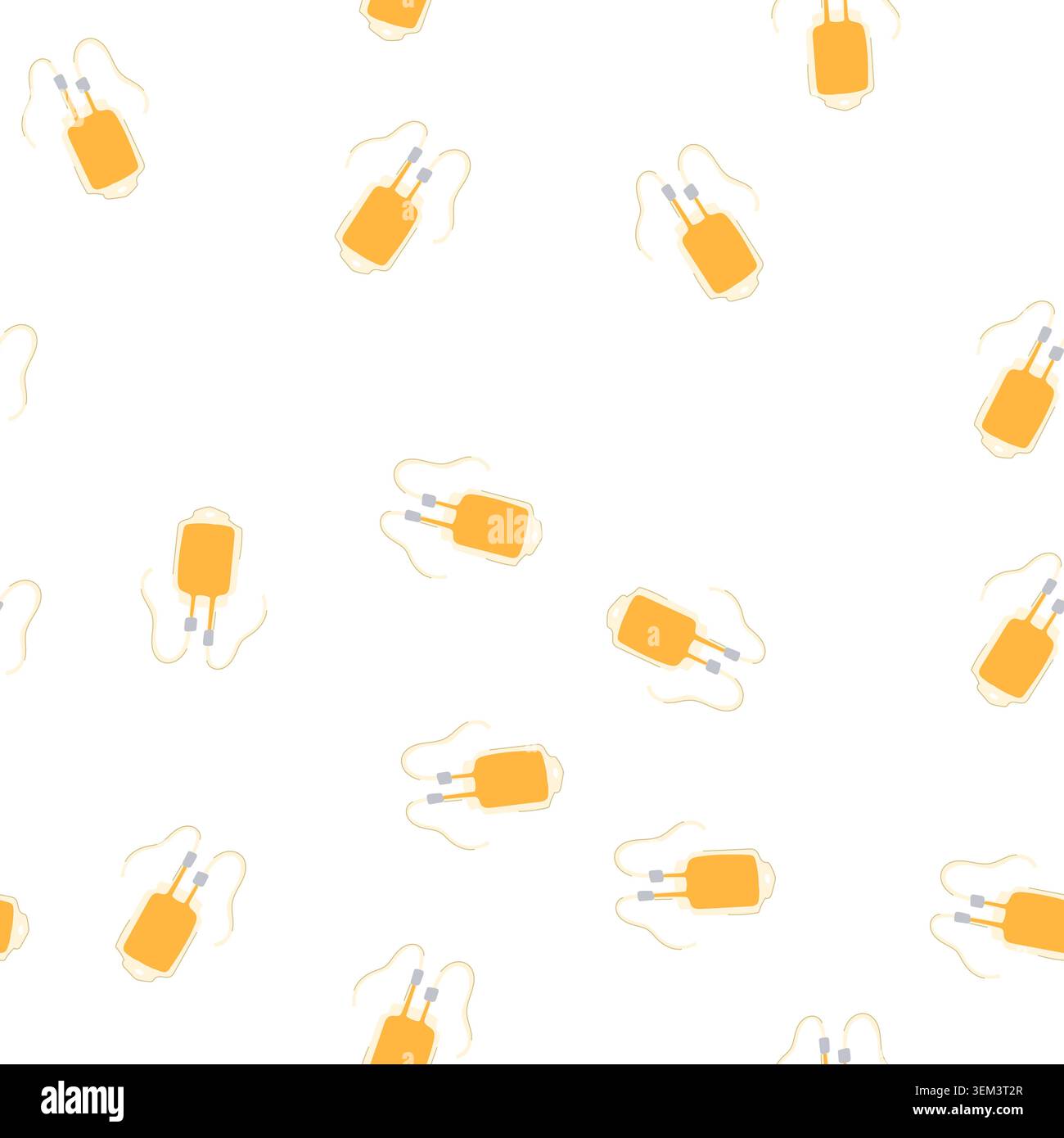 pattern treatment iv drip bag cartoon vector Stock Vector
