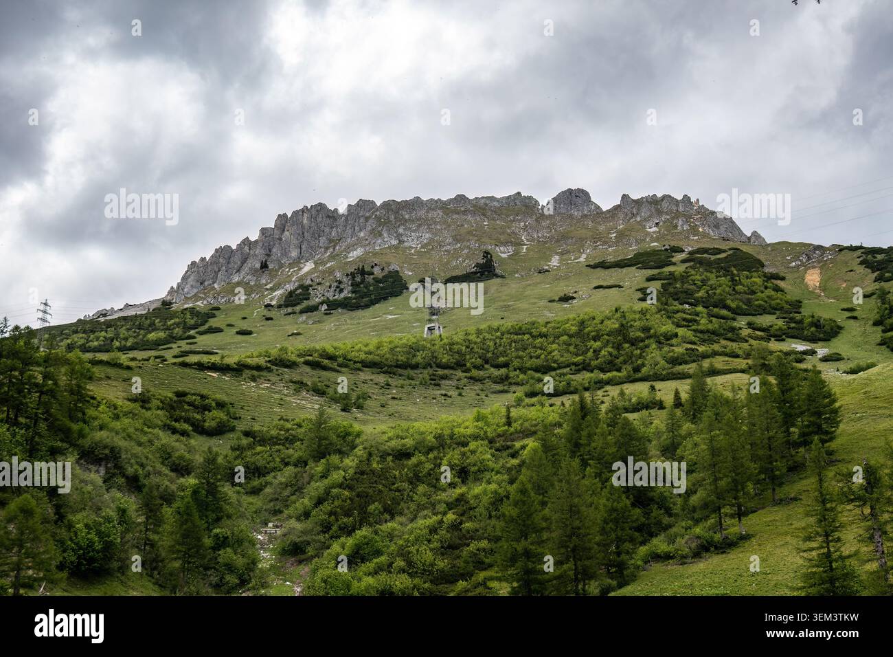 Mountain Landscape Between Präbichl Polster and Leobner Mauer in Styria Austria Stock Photo