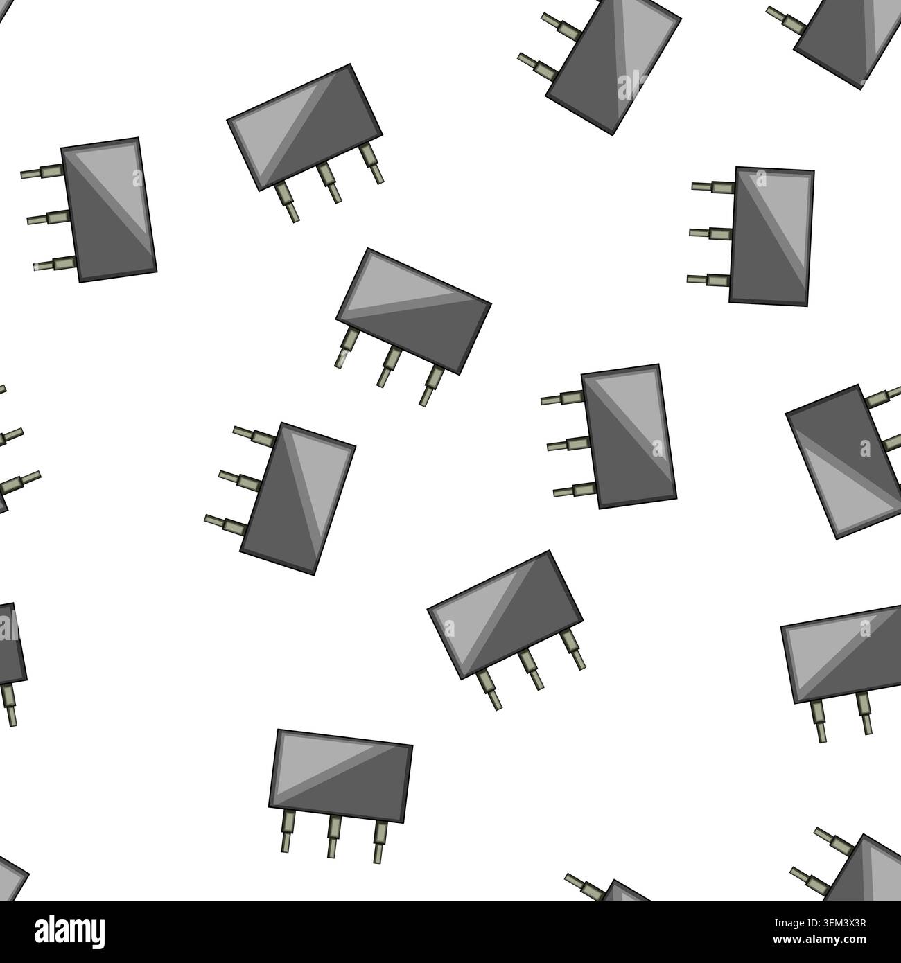 pattern spout microchip cartoon vector Stock Vector