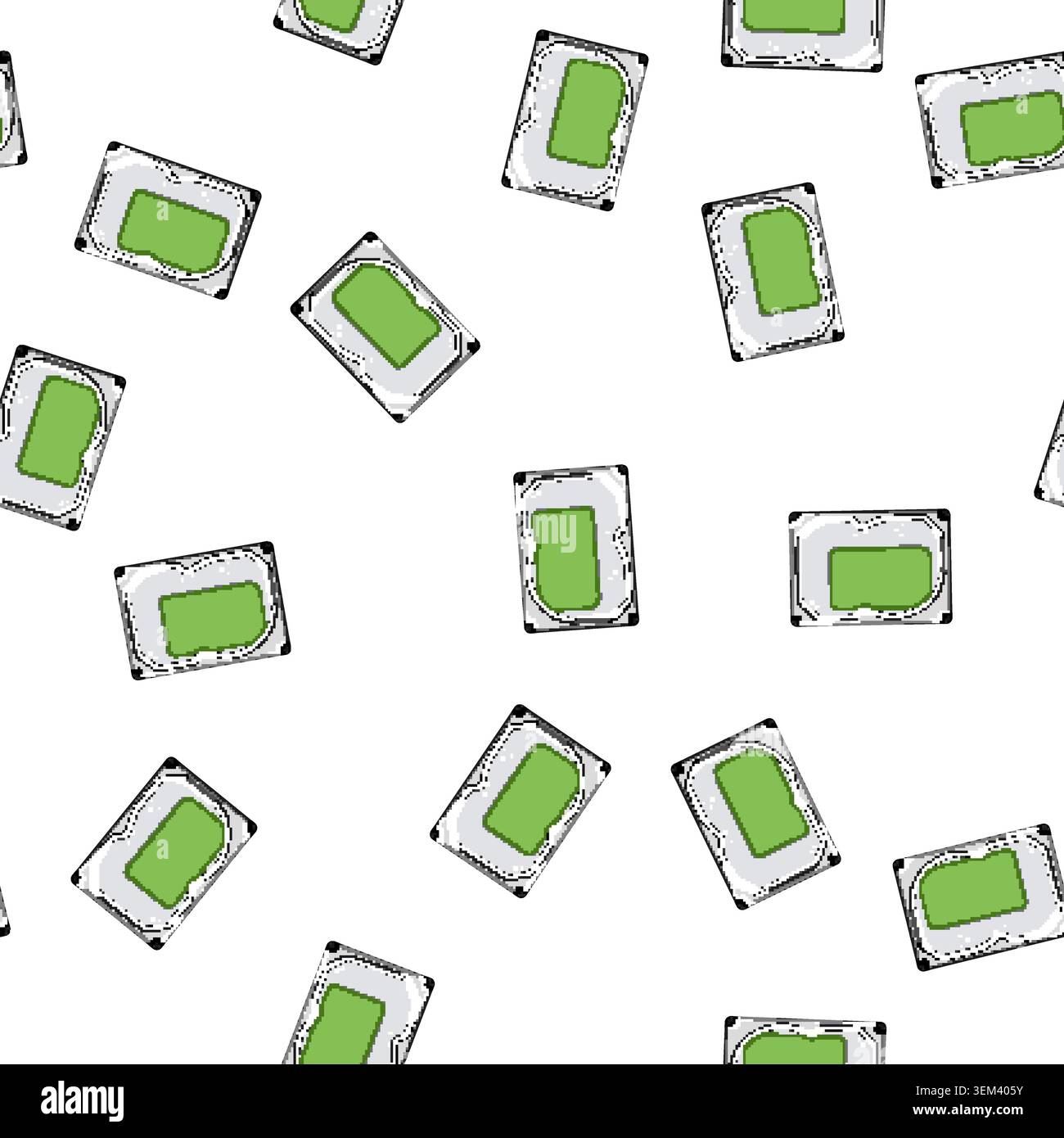 pattern technology hard drive cartoon vector Stock Vector