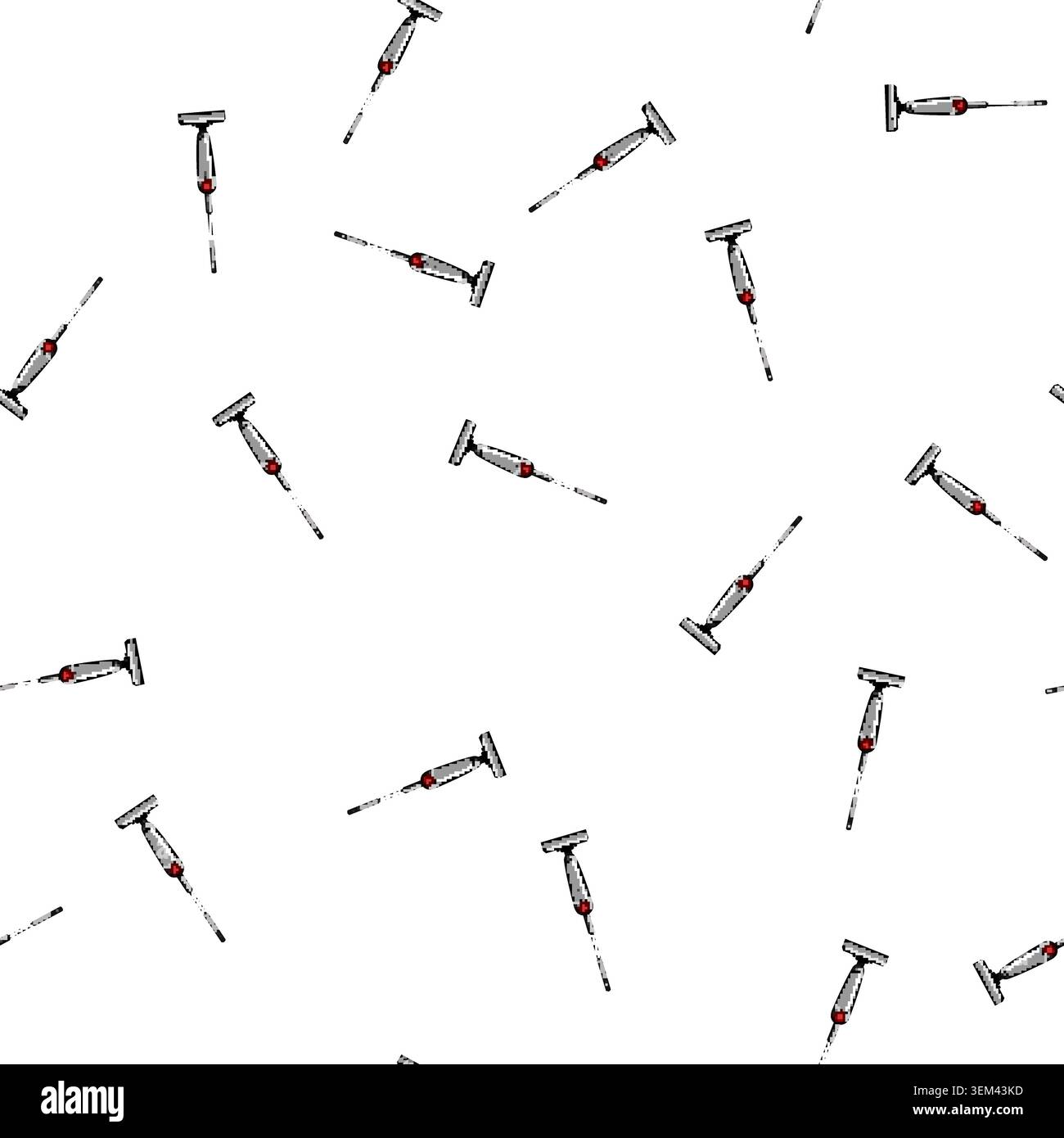 pattern service manual vacuum cleaner cartoon vector Stock Vector