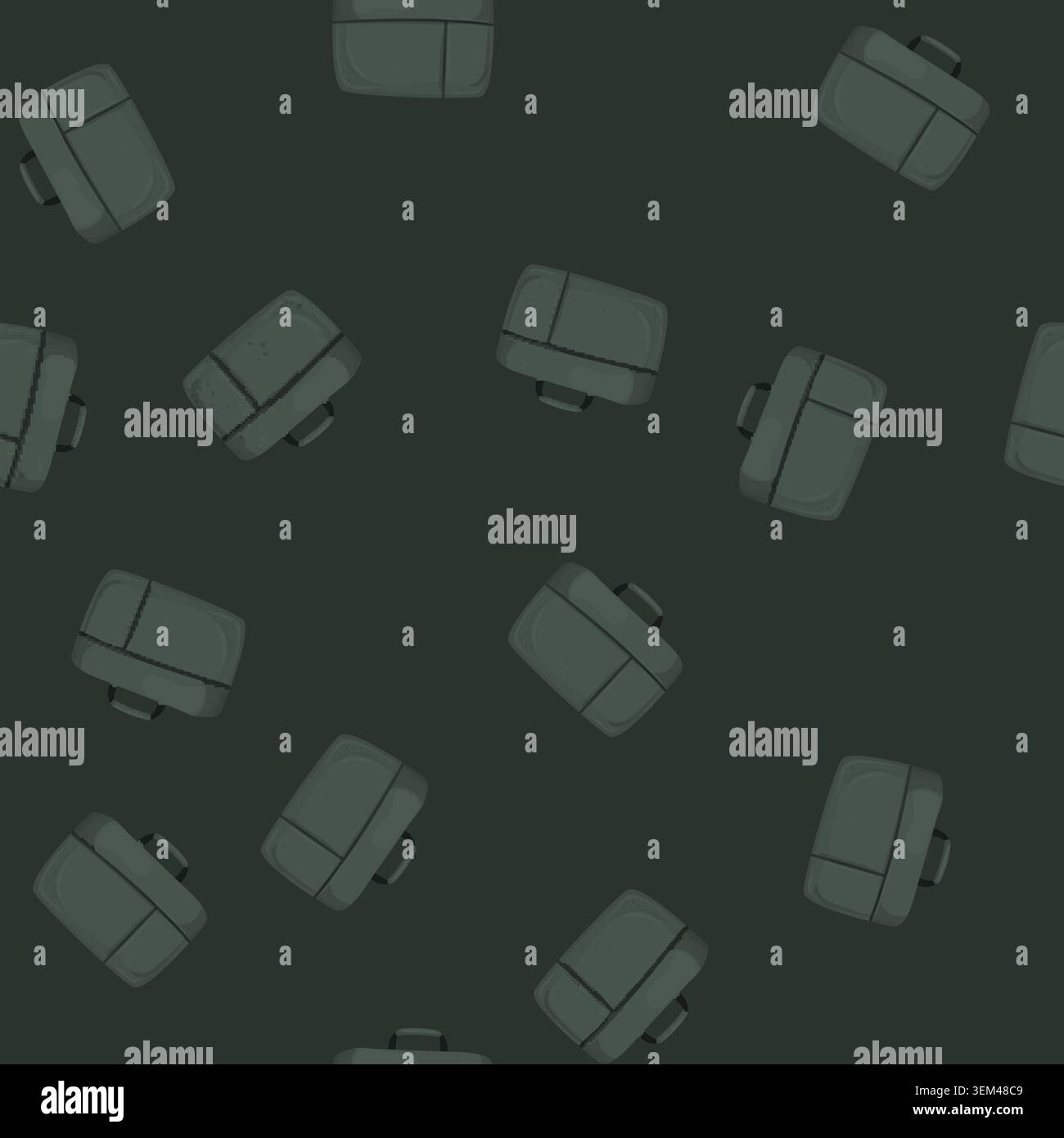 seamless pattern work briefcase color icon vector Stock Vector
