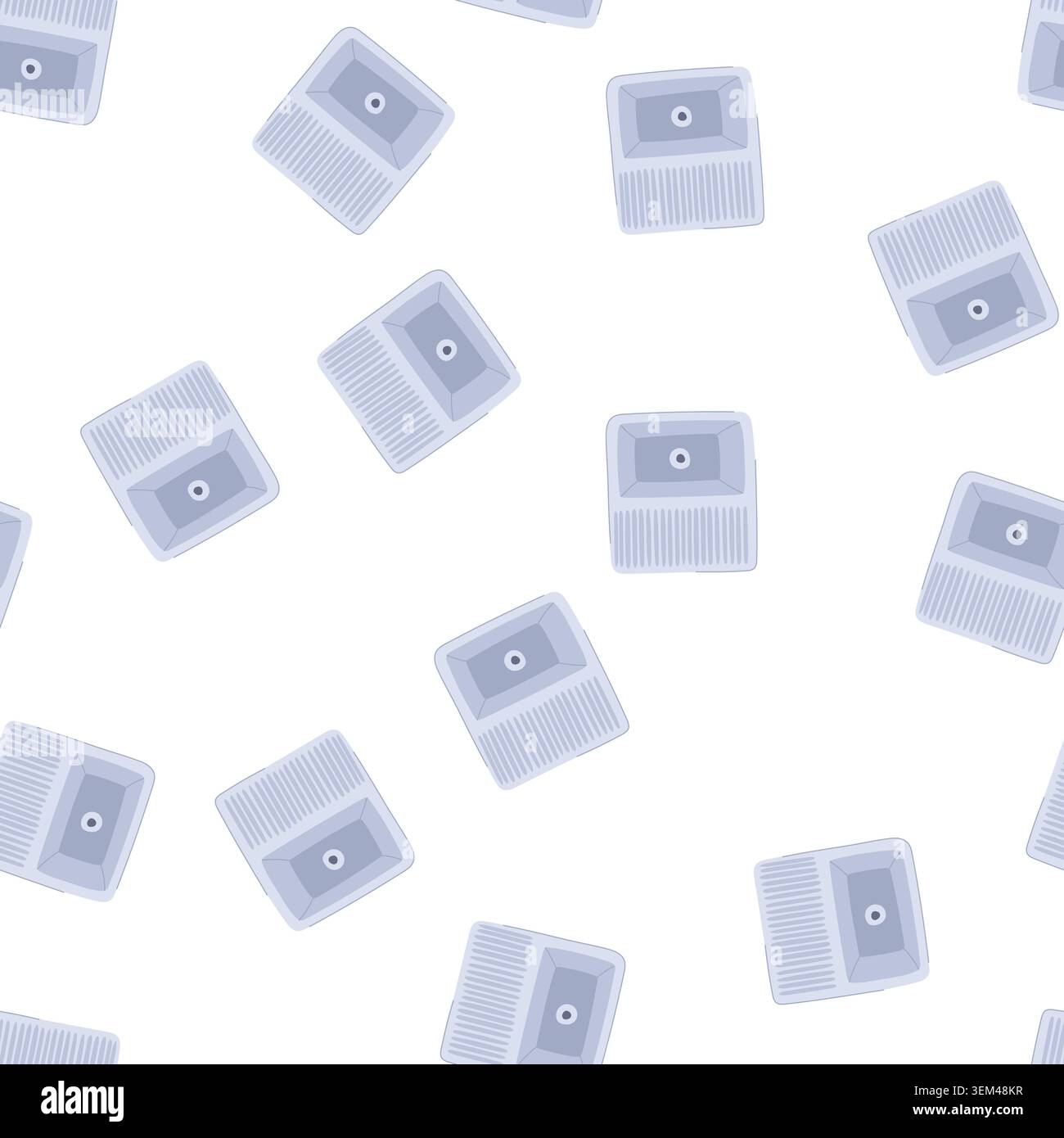 pattern furniture sink ceramic cartoon vector Stock Vector