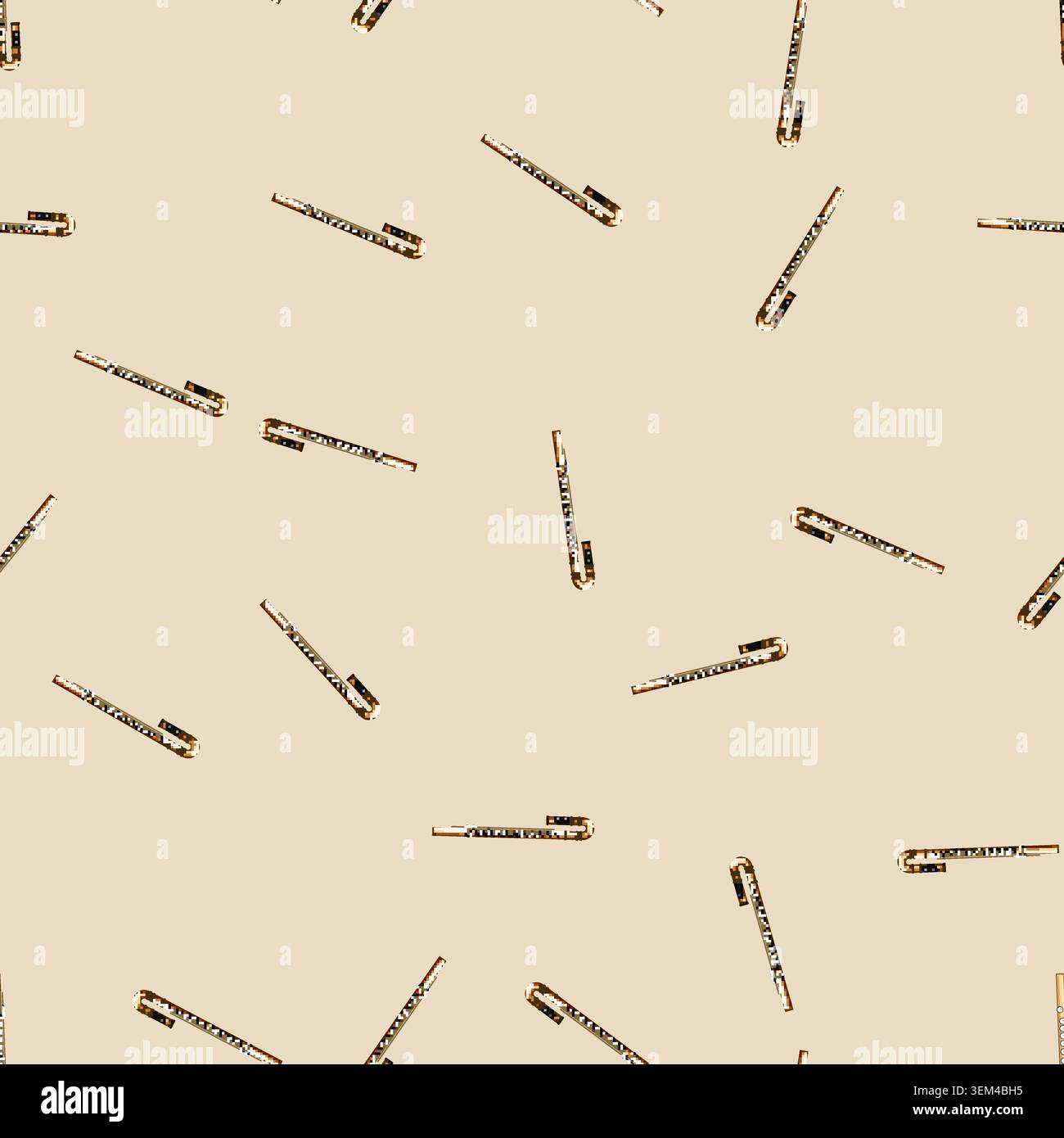 seamless pattern breath flute cartoon vector Stock Vector