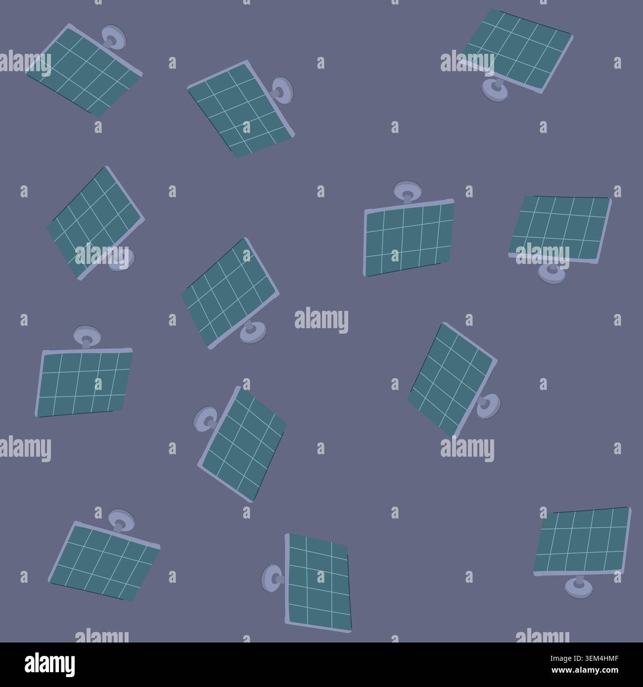 seamless pattern energy solar panel cartoon vector Stock Vector