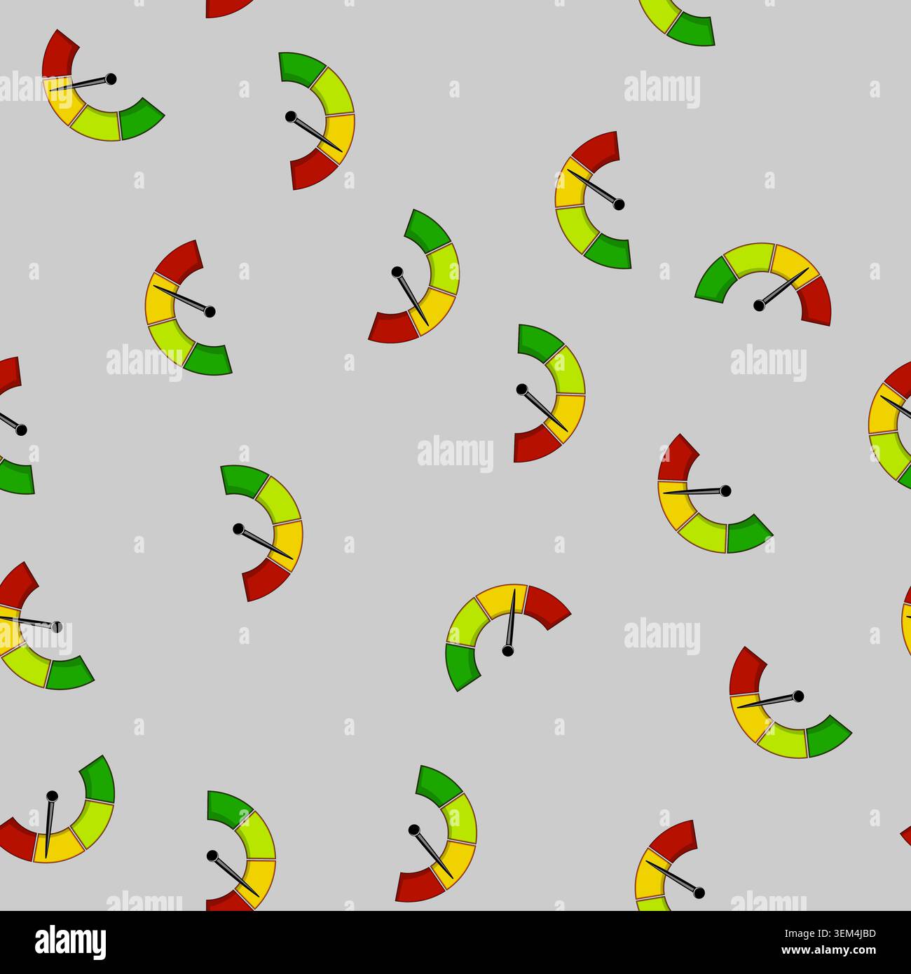 seamless pattern dashboard speedometer cartoon vector Stock Vector