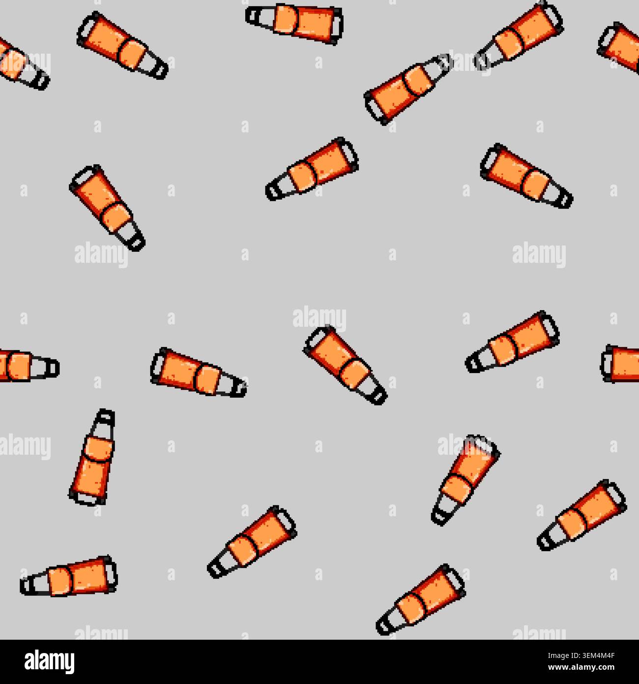 seamless pattern spinner trolley bag cartoon vector Stock Vector