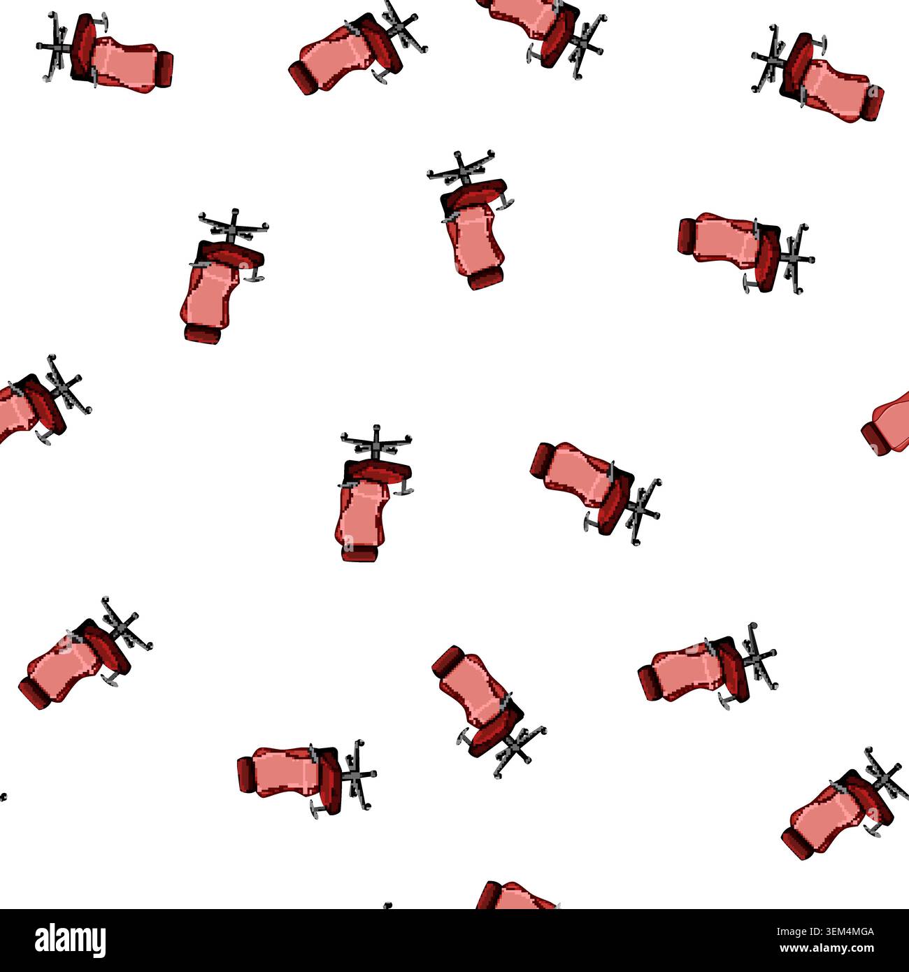 pattern r game chair cartoon vector Stock Vector