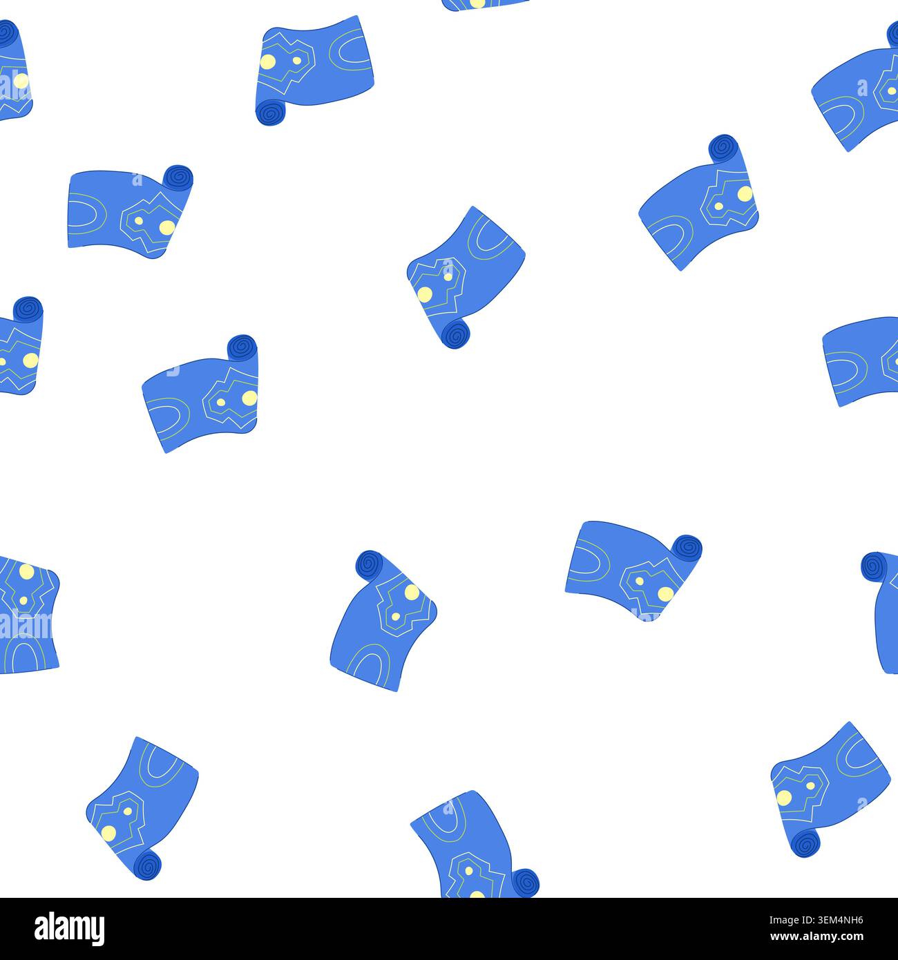 pattern exercise fitness mat cartoon vector Stock Vector