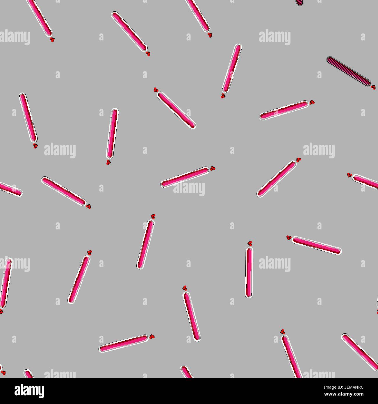 seamless pattern pixel health bar cartoon vector Stock Vector