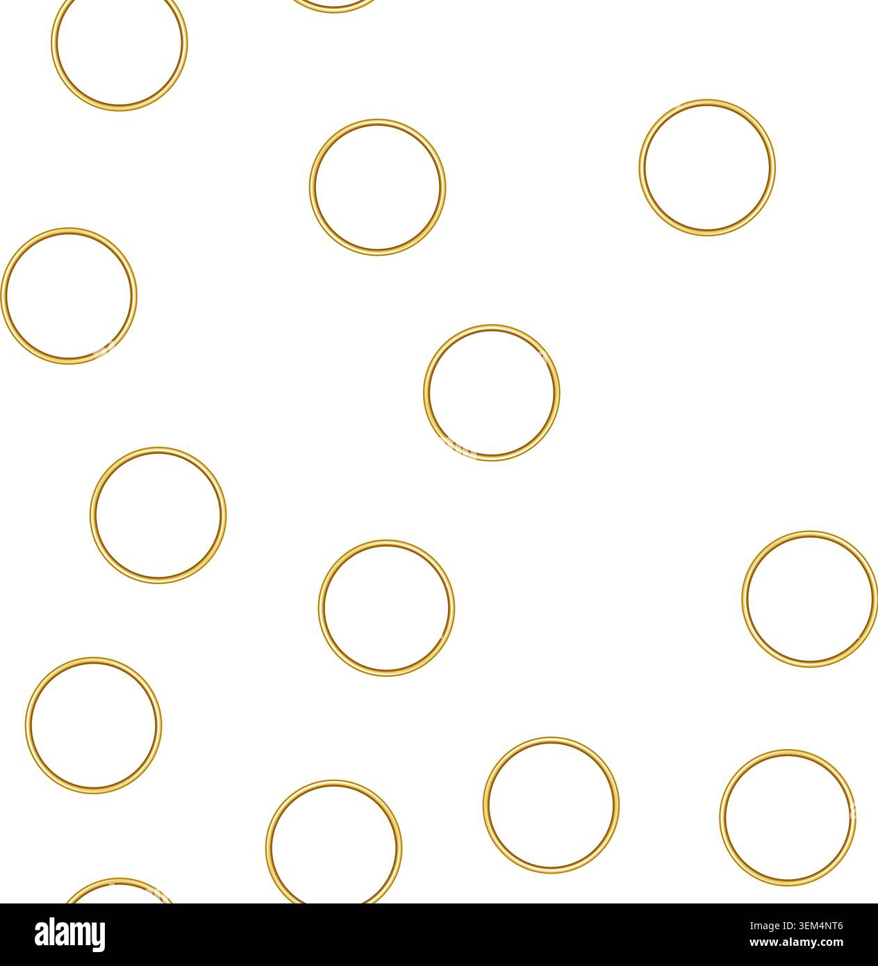 pattern bright golden ring cartoon vector Stock Vector