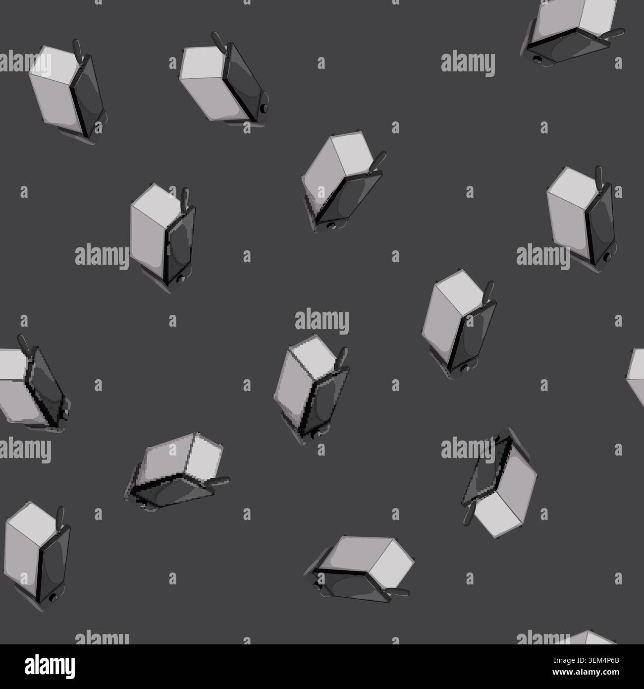seamless pattern electric fryer air cartoon vector Stock Vector