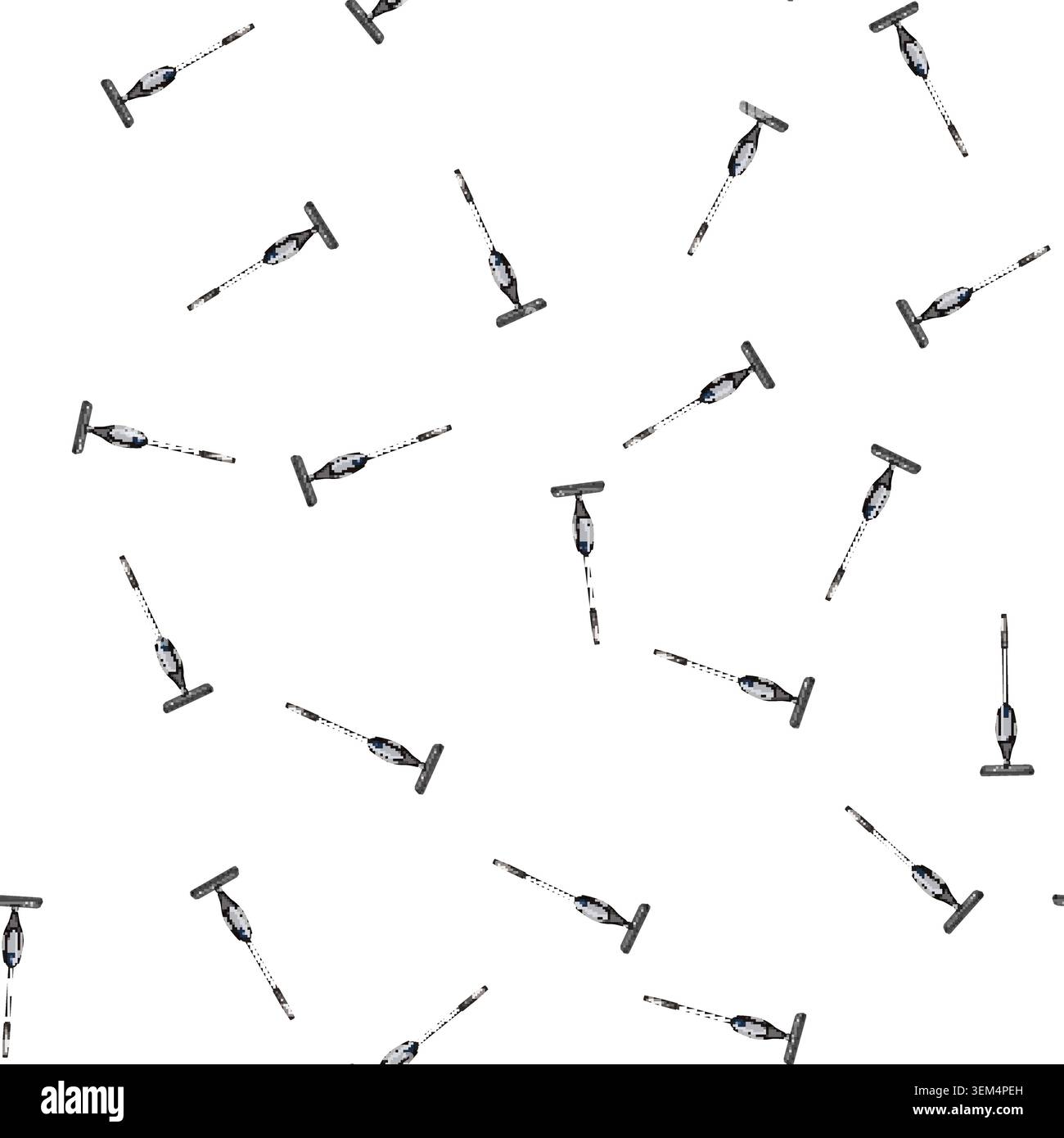 pattern equipment electric mop cartoon vector Stock Vector