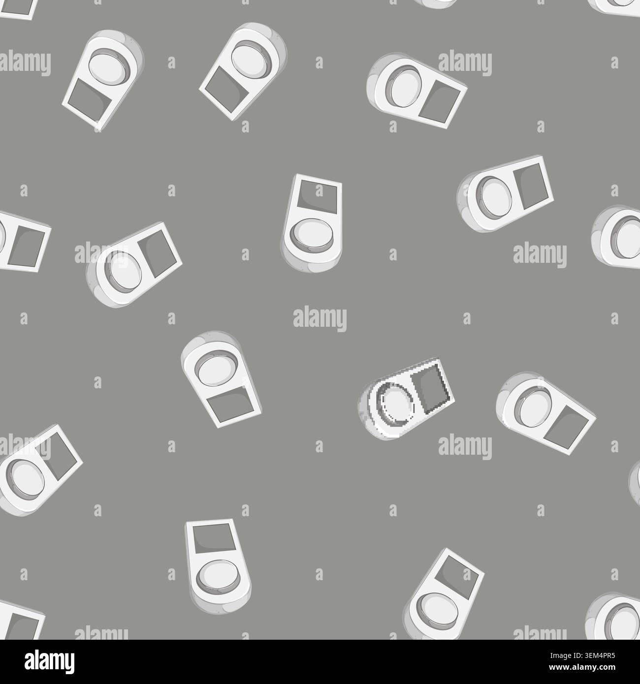 seamless pattern heat smart thermostat cartoon vector Stock Vector