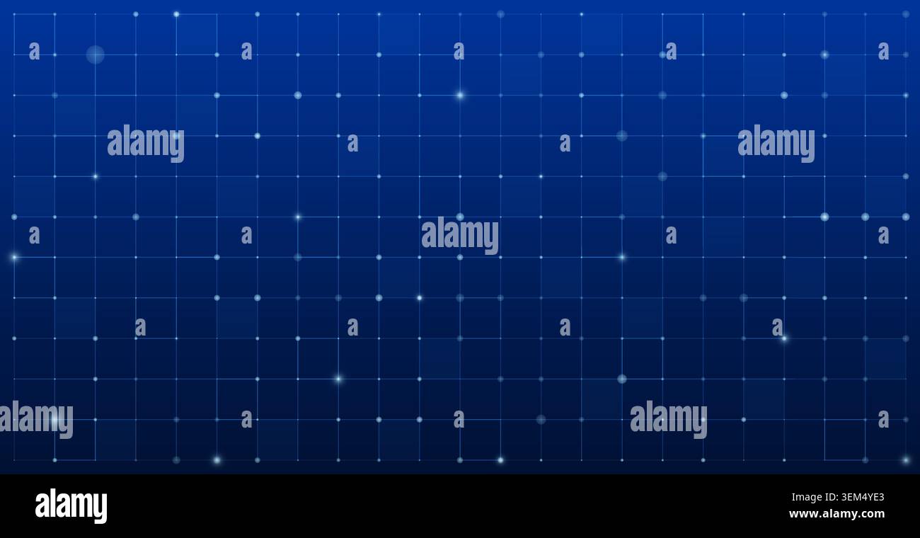 Sci fi HUD grid digital screen background. Futuristic blue tech radar blueprint pattern vector. Interactive cyber game UI dashboard virtual reality data interface panel. Stock Vector