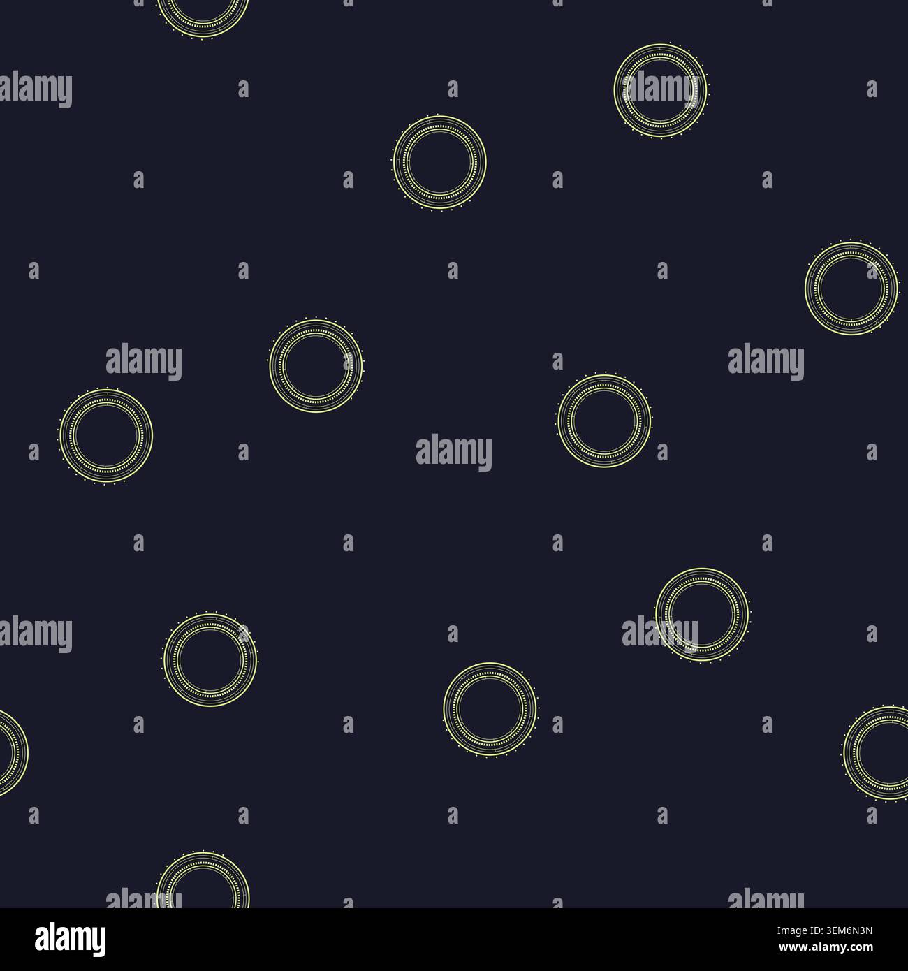 seamless pattern graphic hud round frame cartoon vector Stock Vector