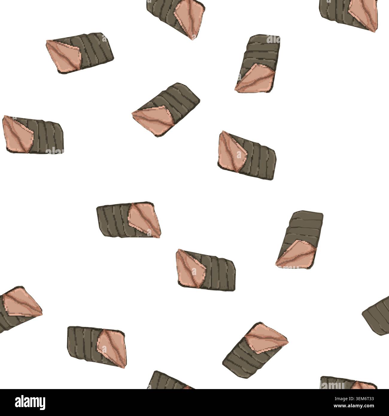 pattern camping bag sleeping color icon vector Stock Vector
