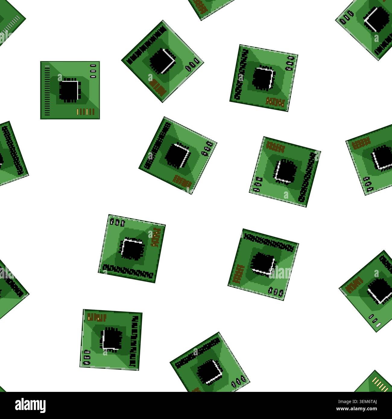 pattern fabrication circuit board cartoon vector Stock Vector