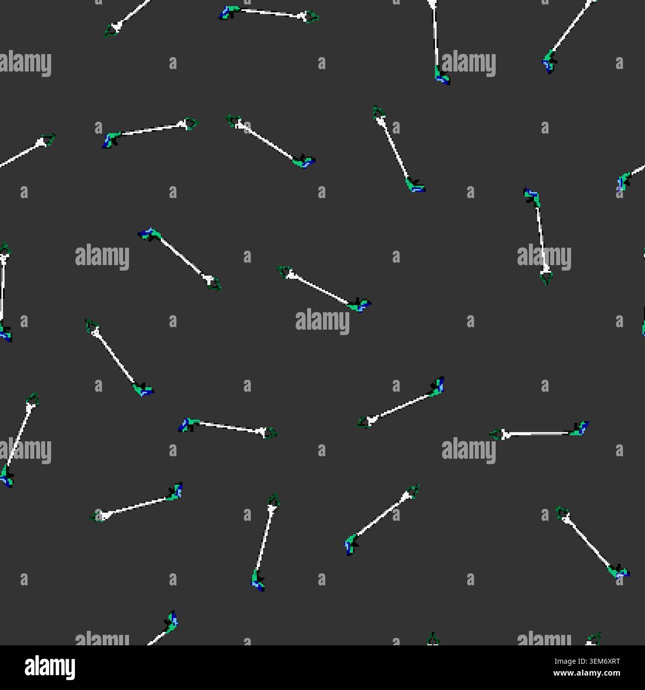 seamless pattern device grabber tool cartoon vector Stock Vector