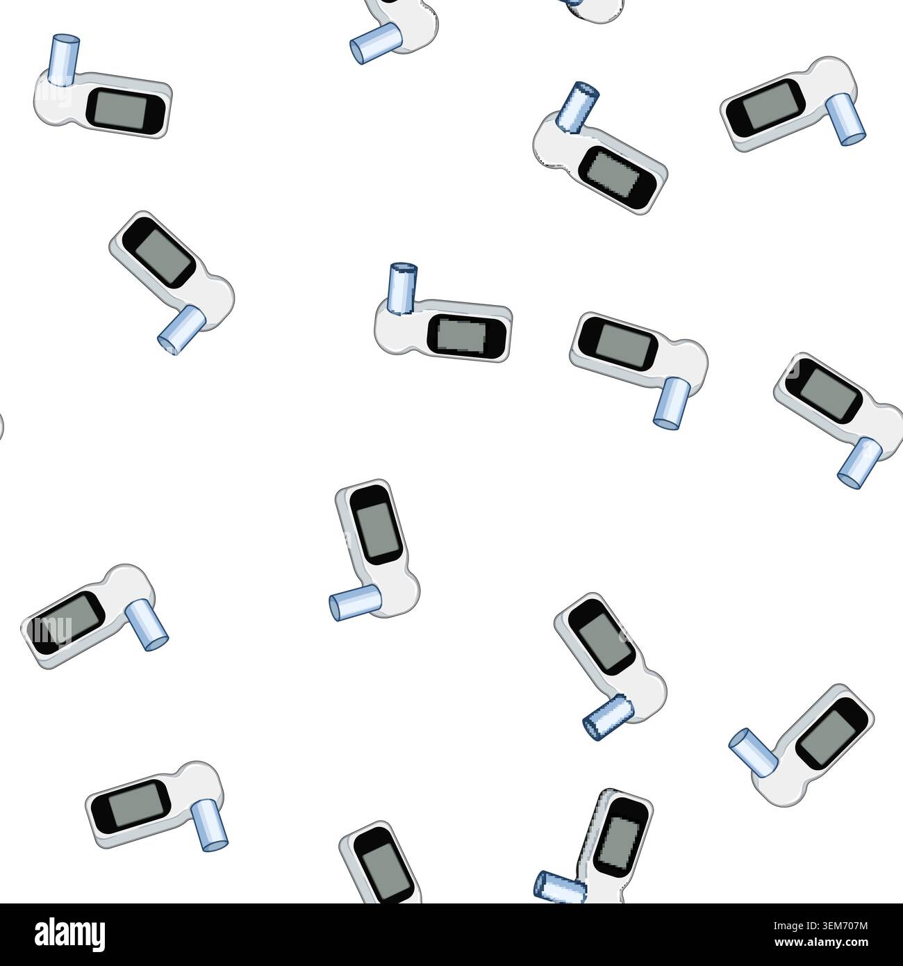 pattern function spirometer cartoon vector Stock Vector
