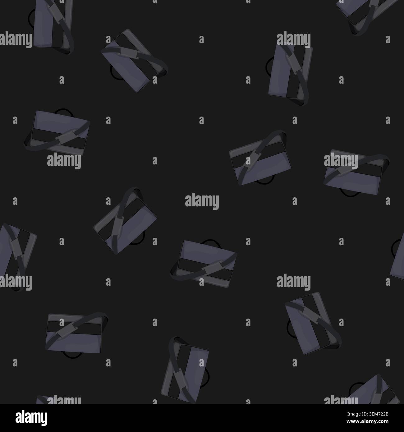 seamless pattern male briefcase color icon vector Stock Vector