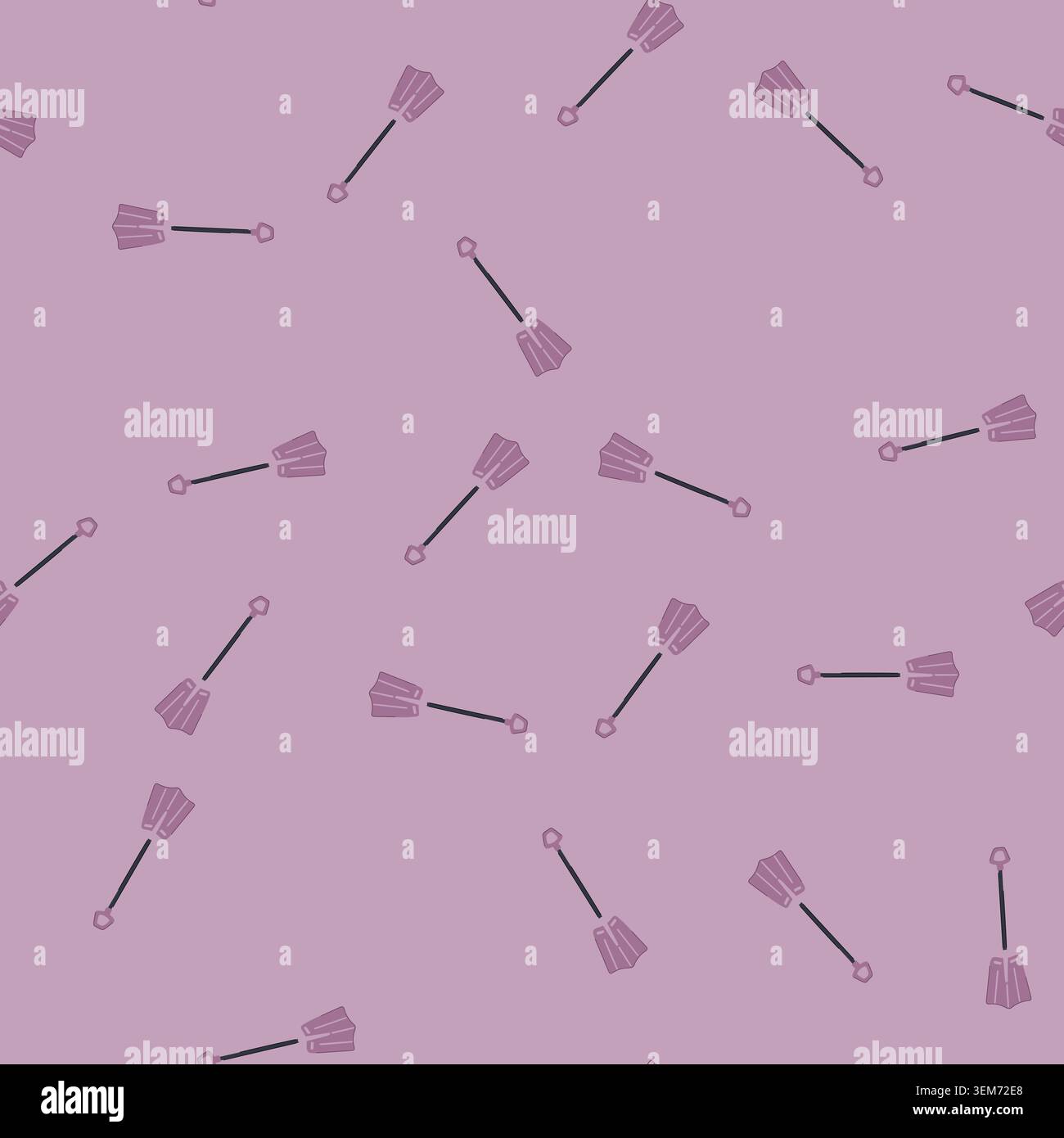 seamless pattern ice snow shovel cartoon vector Stock Vector