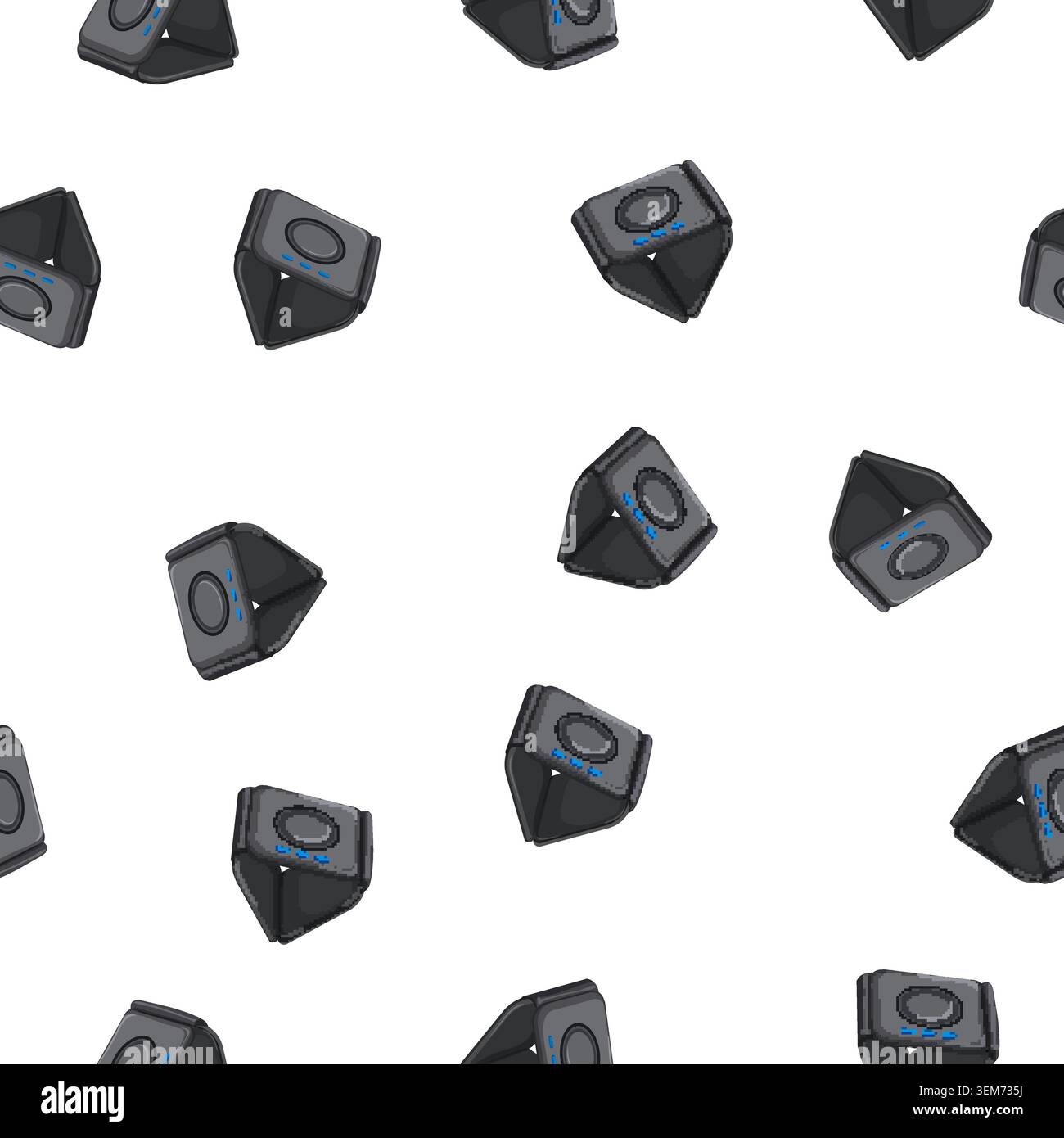 pattern device wireless charger cartoon vector Stock Vector