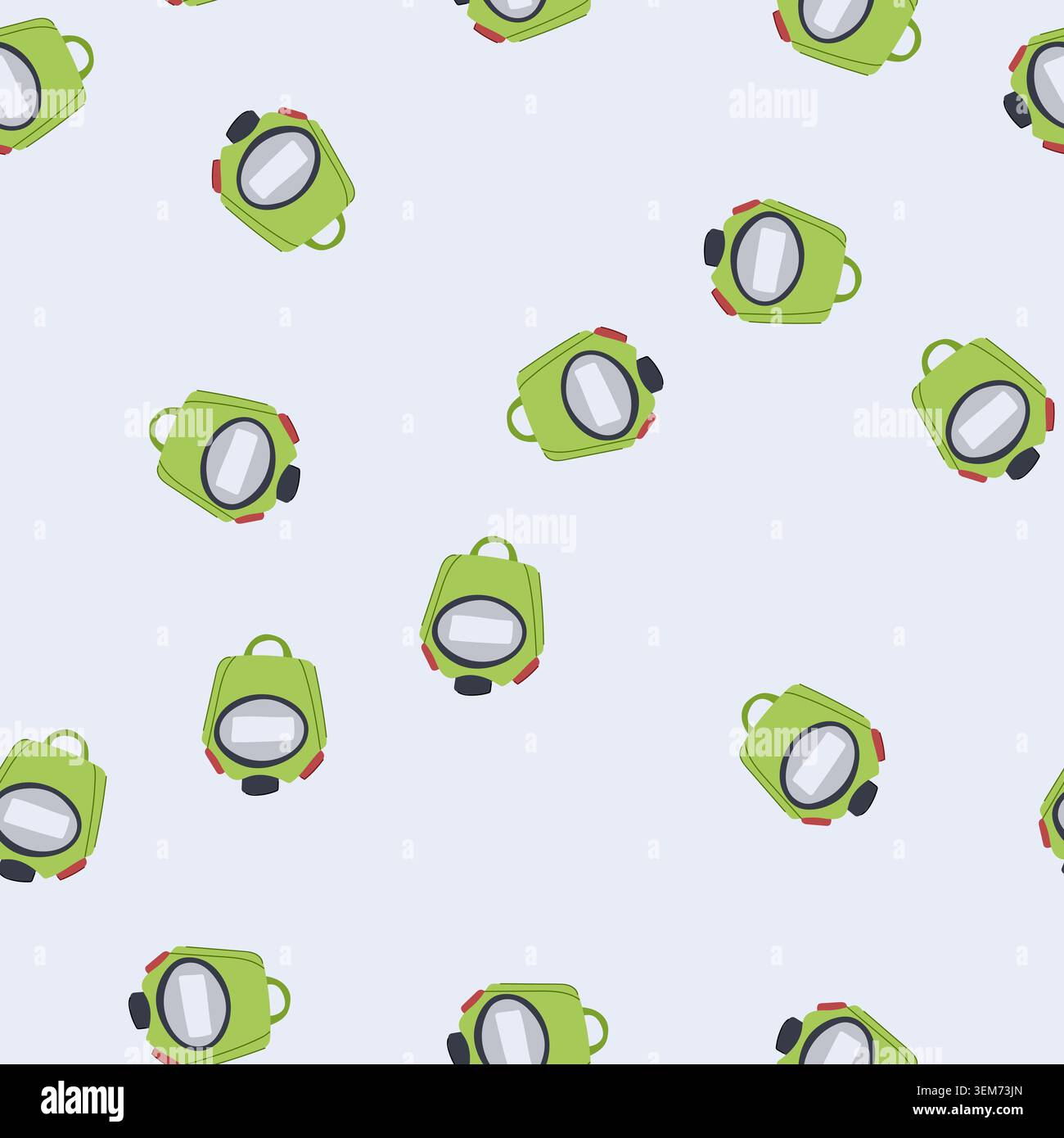 seamless pattern web stopwatch cartoon vector Stock Vector