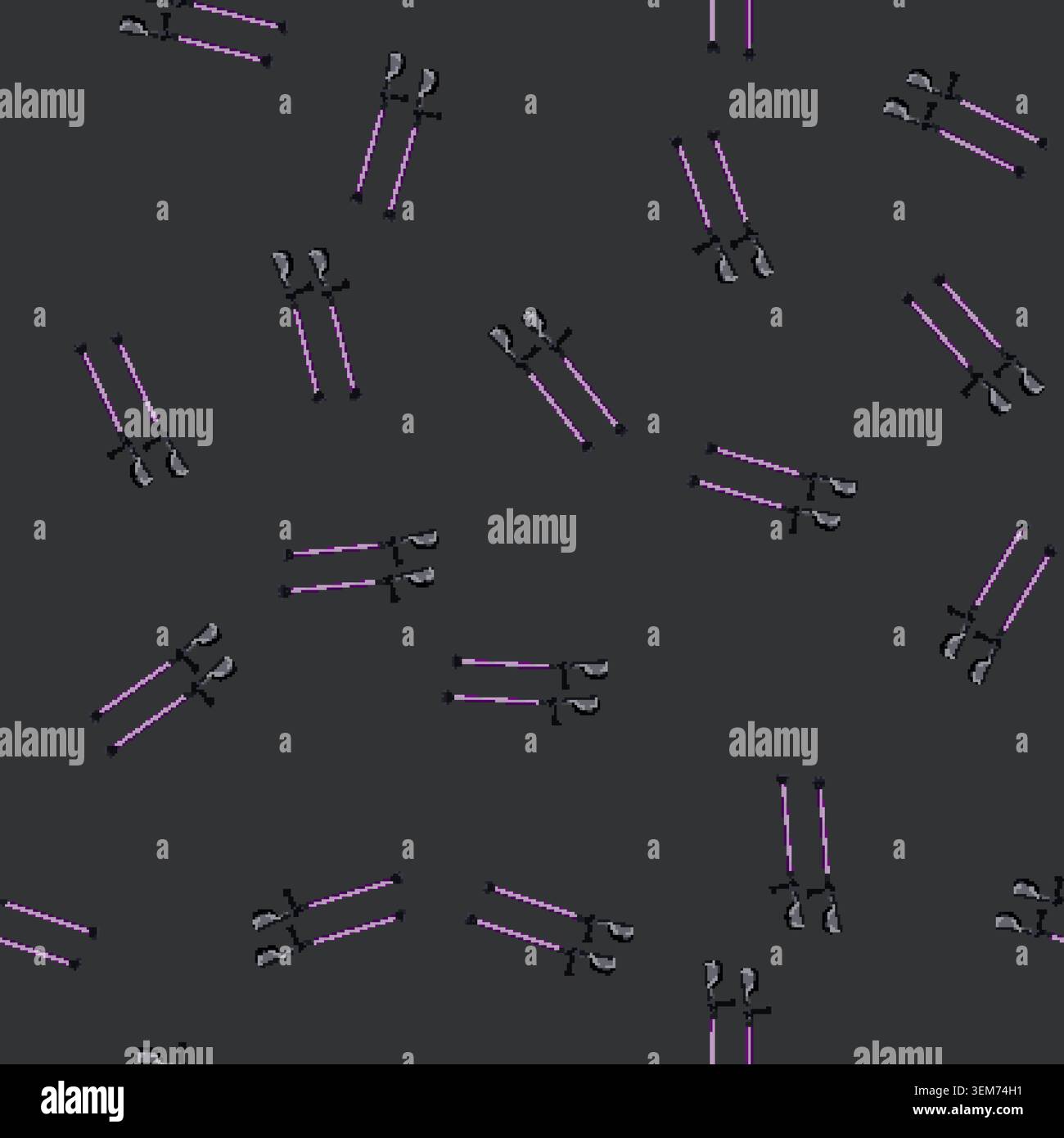 seamless pattern leg crutch medical cartoon vector Stock Vector