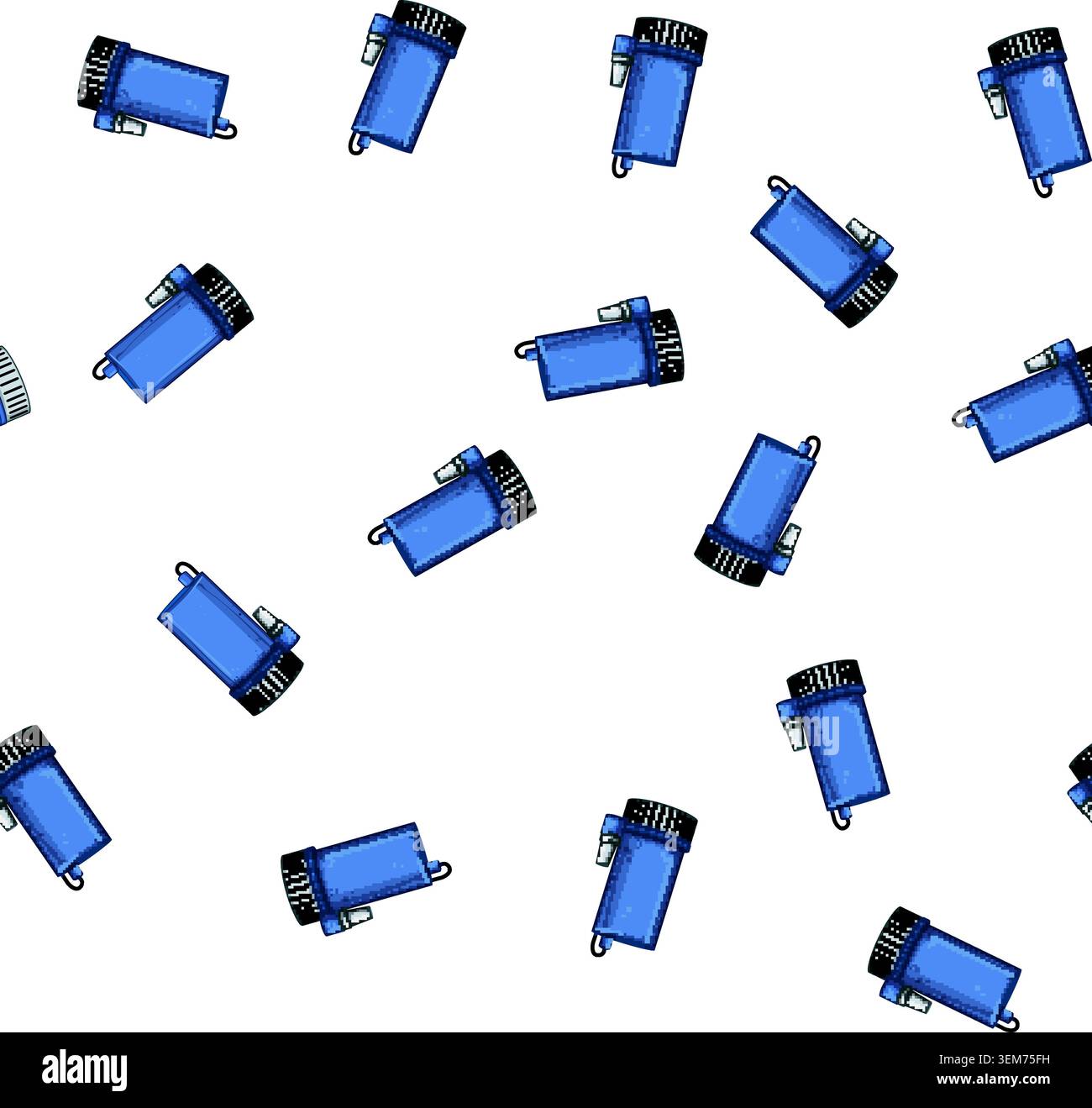 pattern filter water pump cartoon vector Stock Vector