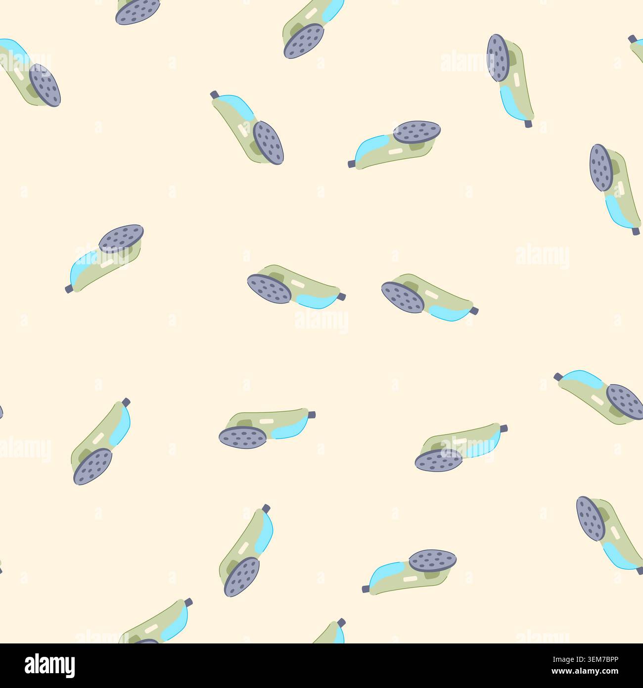 seamless pattern hand garment steamer cartoon vector Stock Vector