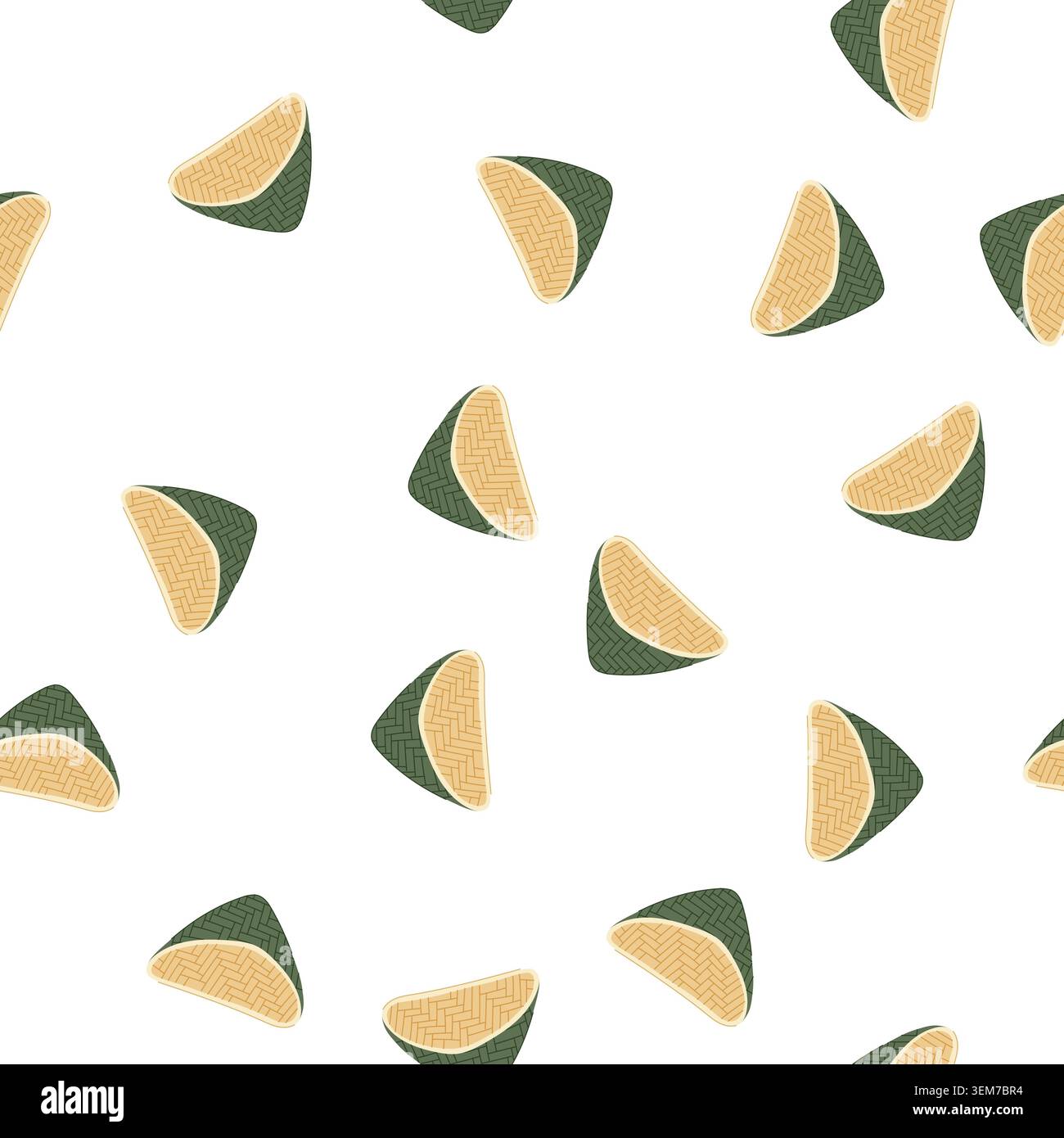 pattern asian bamboo steamer cartoon vector Stock Vector