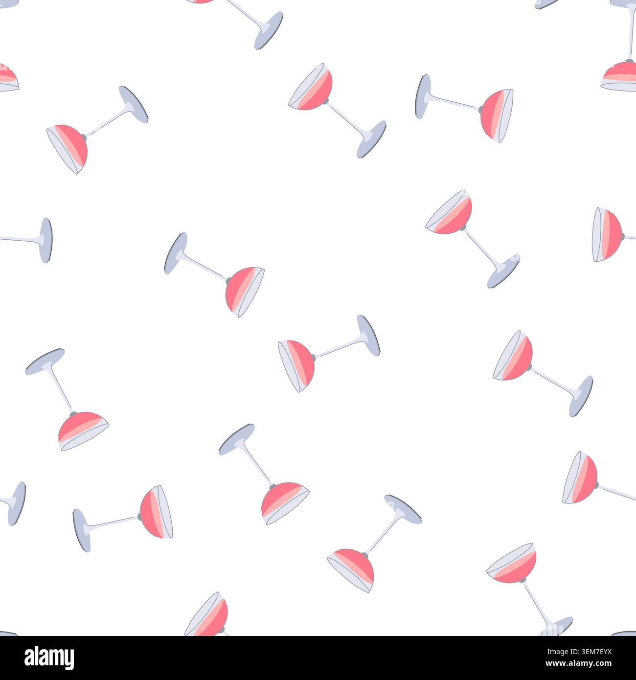 pattern wine cocktail glasses cartoon vector Stock Vector