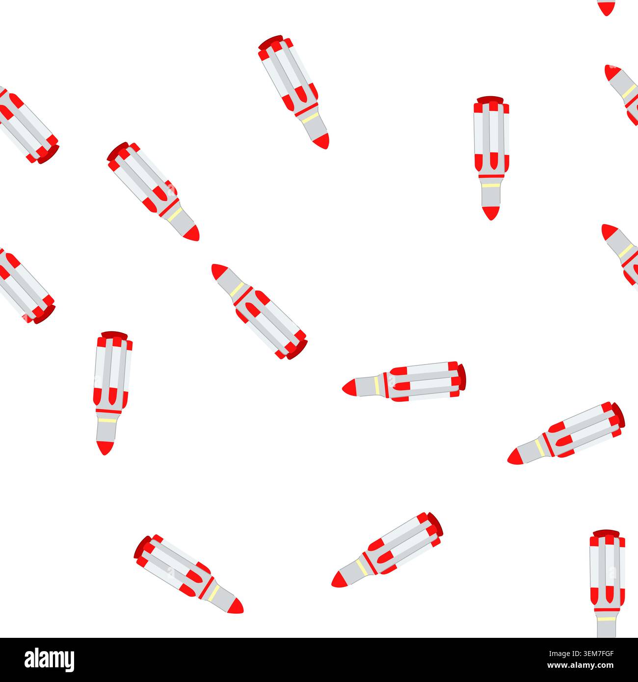 pattern ship rocket toy cartoon vector Stock Vector
