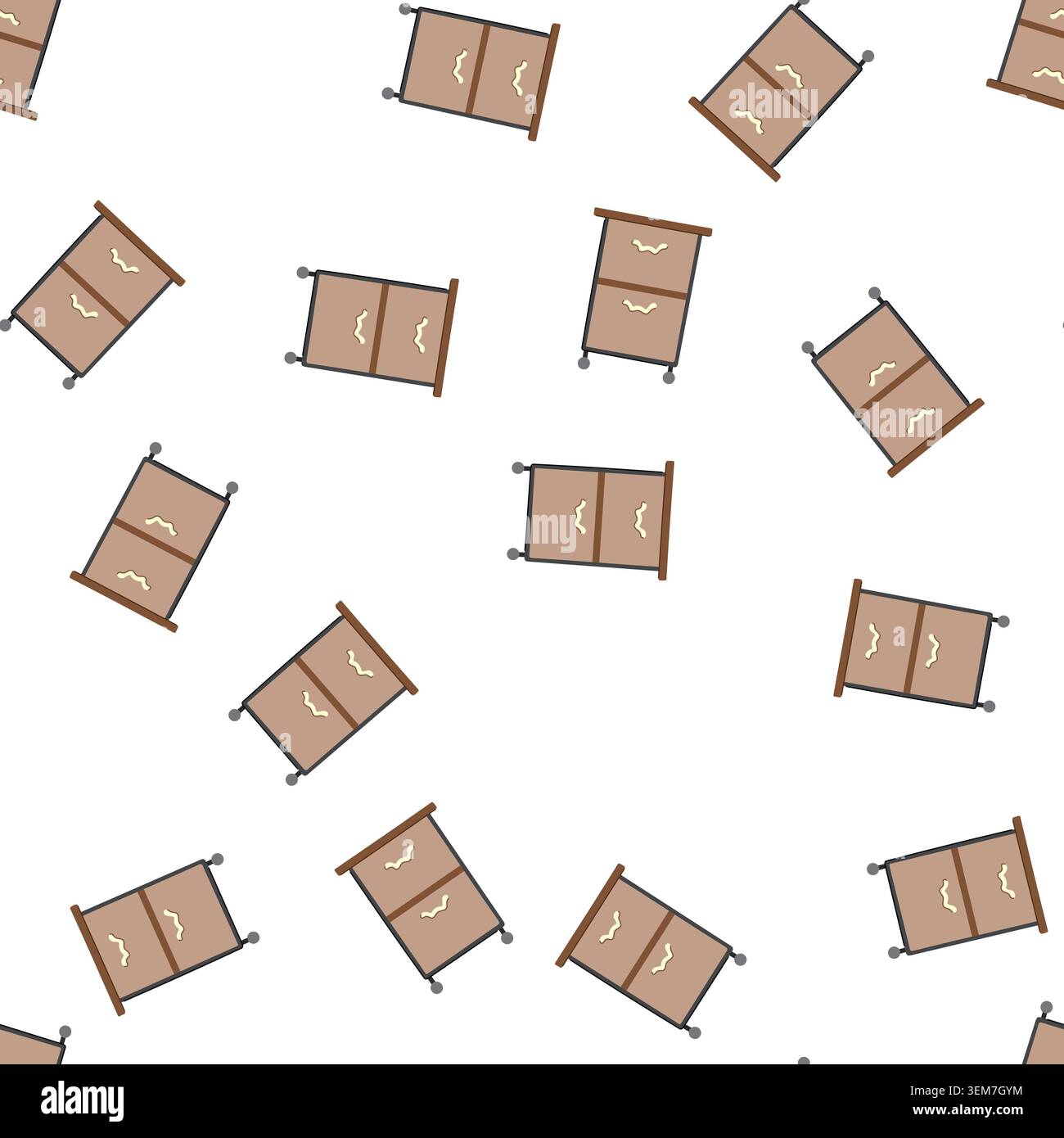pattern storage file cabinet cartoon vector Stock Vector