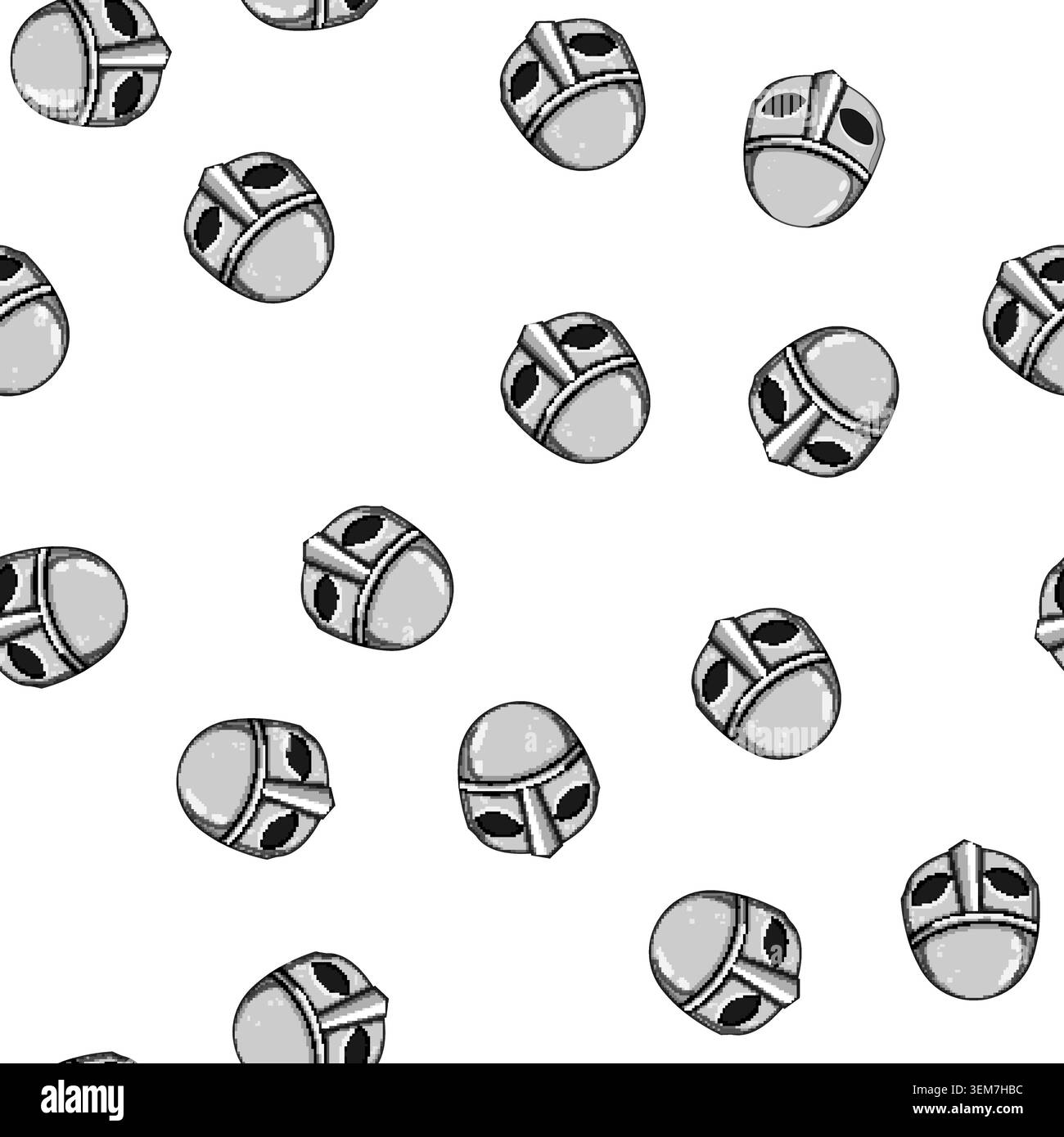 pattern scandinavia viking helmet cartoon vector Stock Vector